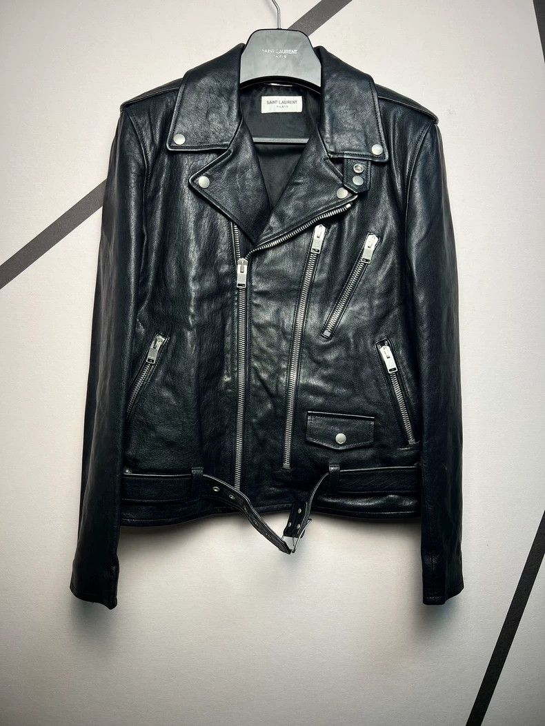 Yves Saint Laurent saint laurent 16 Spring/Summer L17 Sheepskin Zipper Motorcy Size US M / EU 48-50 / 2 - 1 Thumbnail