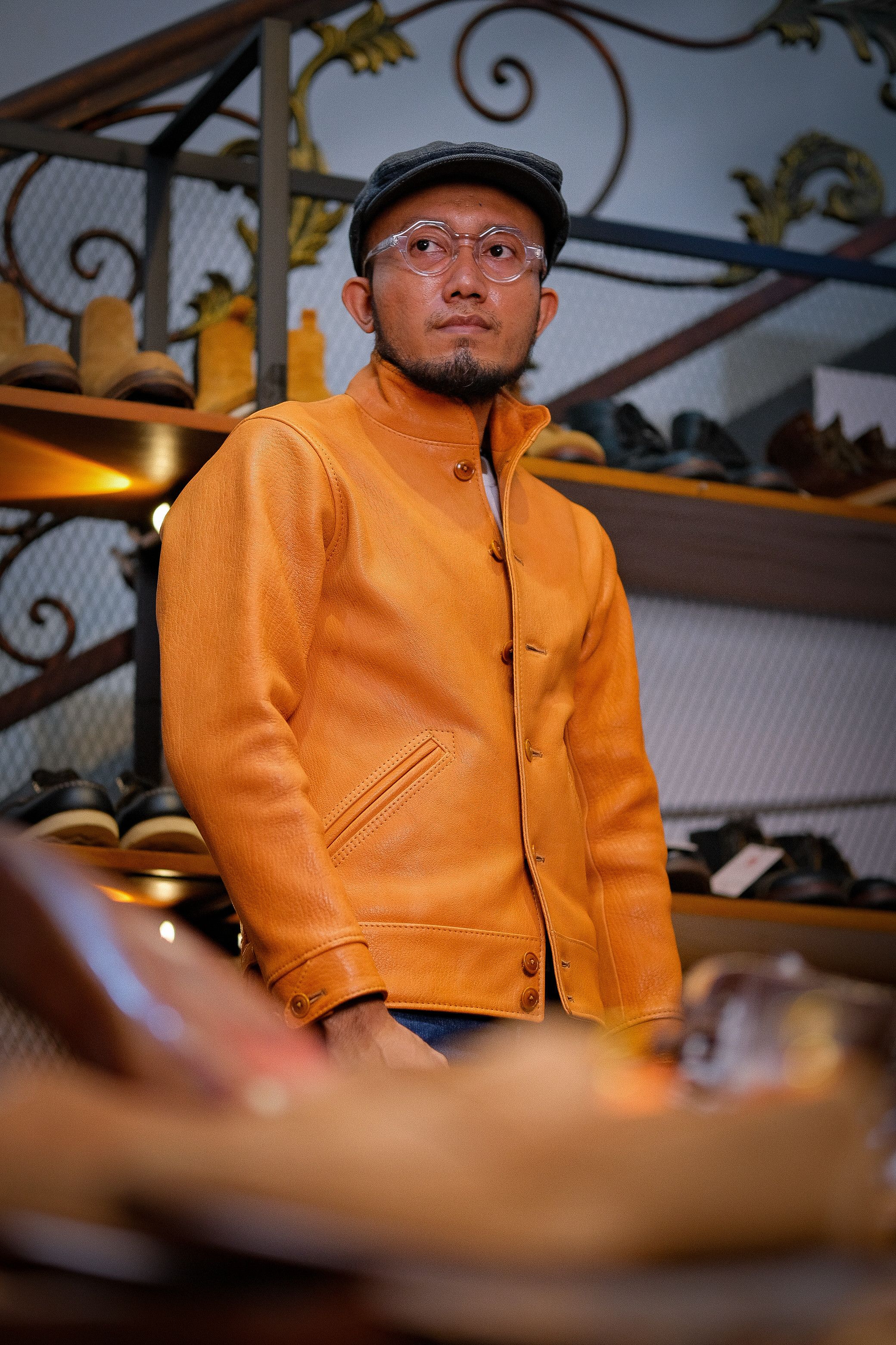 image of Westride Vintage Leather Watsonville Original Made In Japan in Camel, Men's (Size Medium)