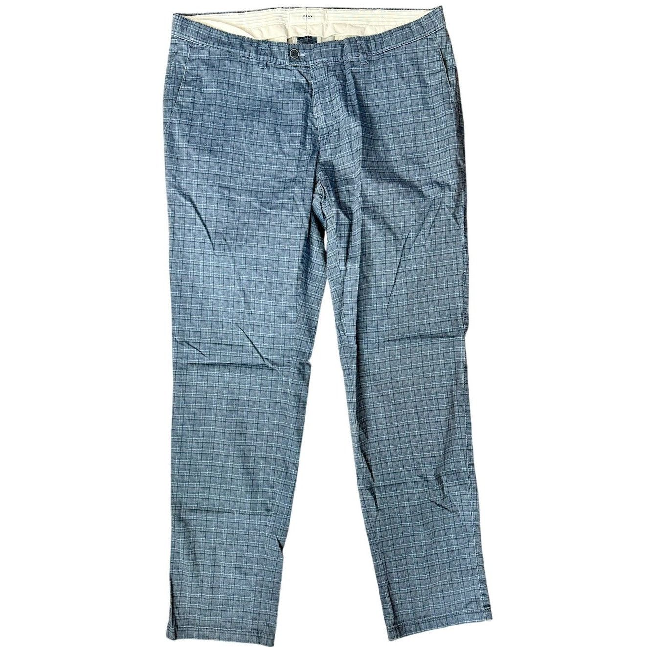 BRAX Brax Feel Good Felix Men's Plaid Stretch Cotton Chino Pants Size US 38 / EU 54 - 1 Thumbnail