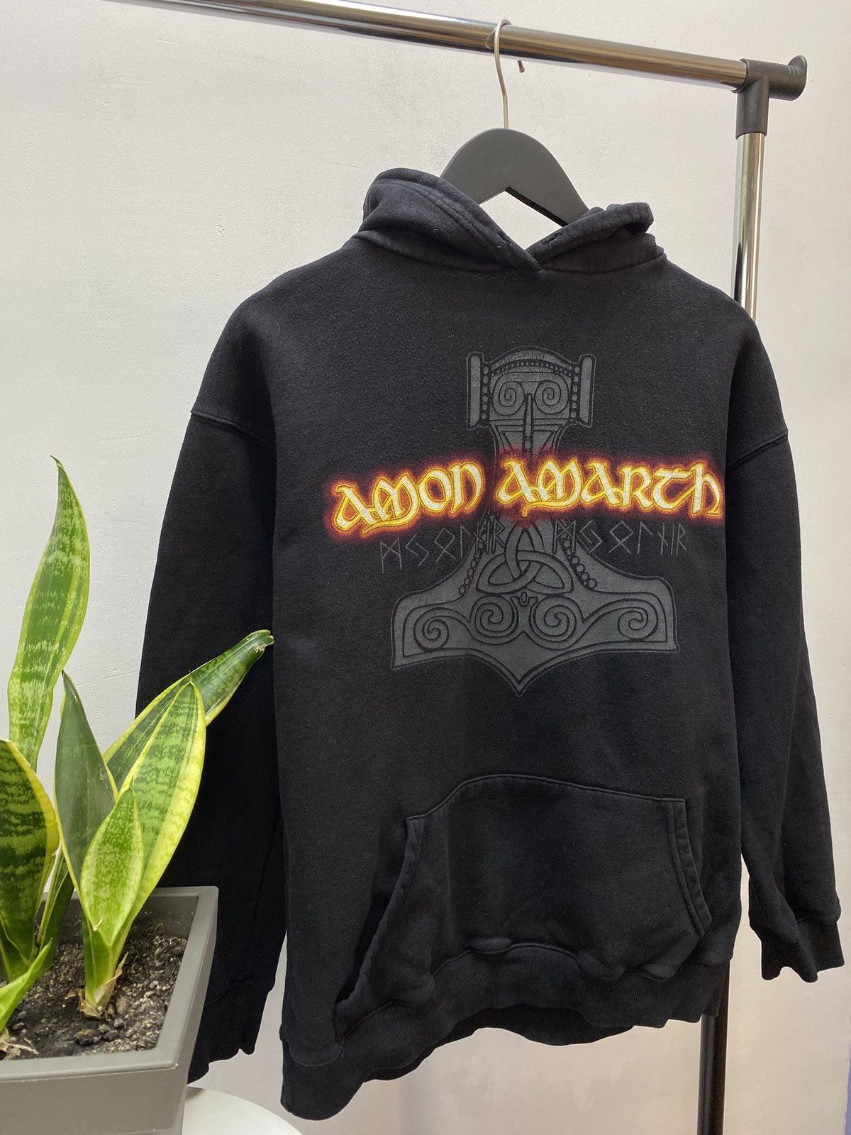 Band Tees × Vintage Vintage Amon Amarth Band Hoodie Size US M / EU 48-50 / 2 - 3 Thumbnail