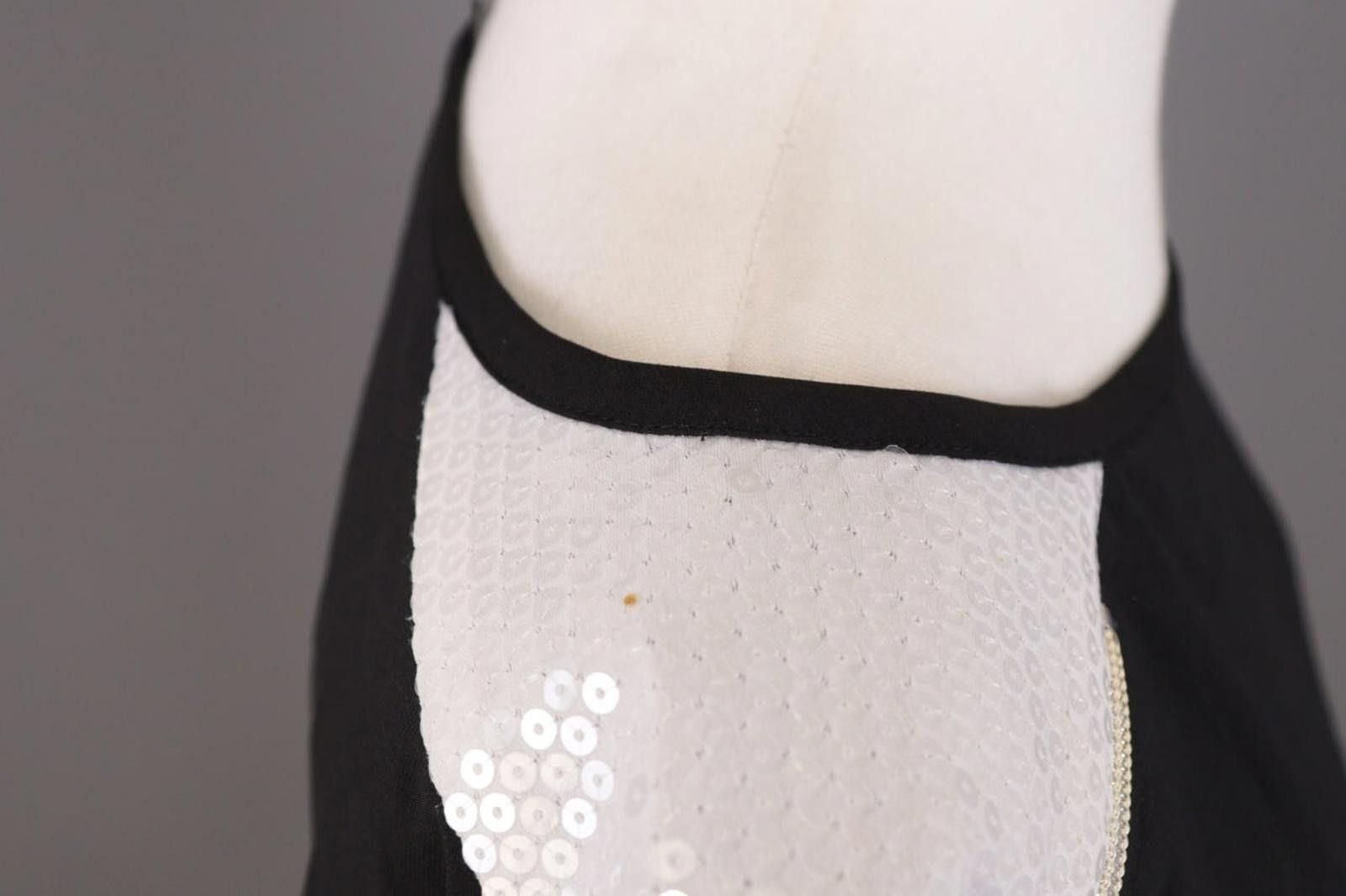 Designer COP COPINE Black Sleeveless Summer Stretch Top Shirt Size M / US 6-8 / IT 42-44 - 12 Thumbnail