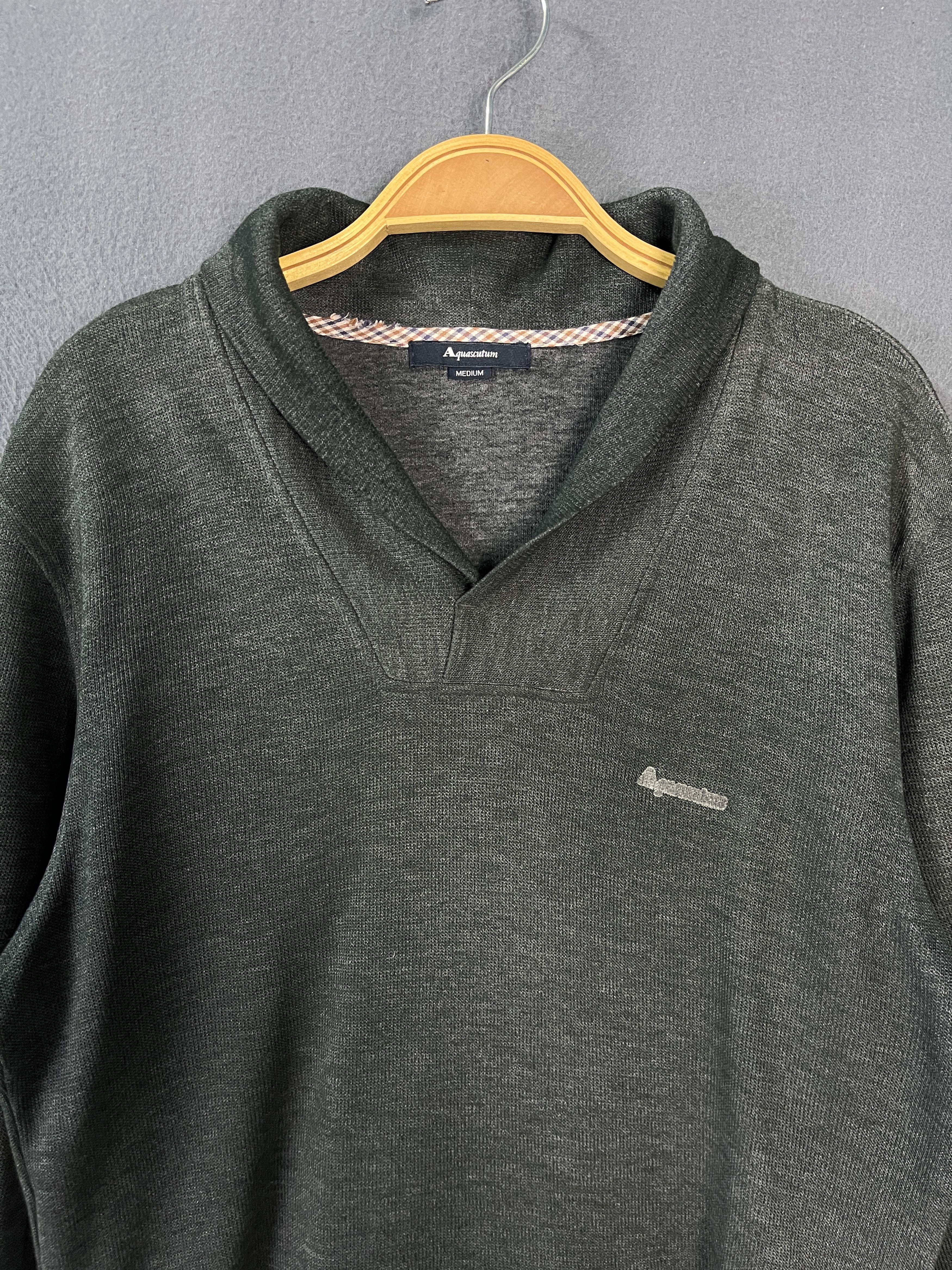 Aquascutum × Vintage Aquascutum Pullover Collared Jumper Size US M / EU 48-50 / 2 - 3 Thumbnail