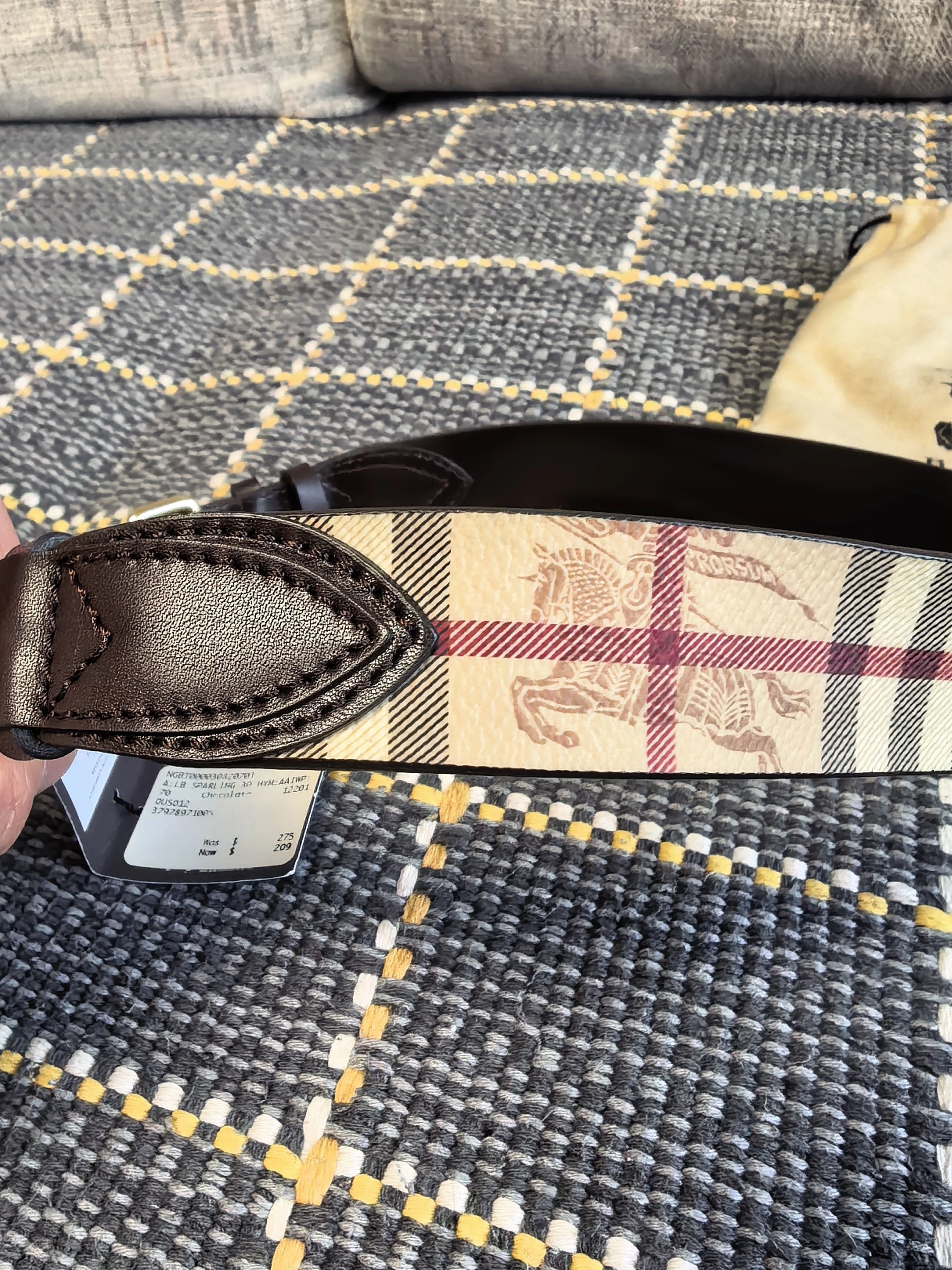 Burberry Burberry Women's Horseferry Logo Belt New With Tags Size ONE SIZE - 5 Thumbnail