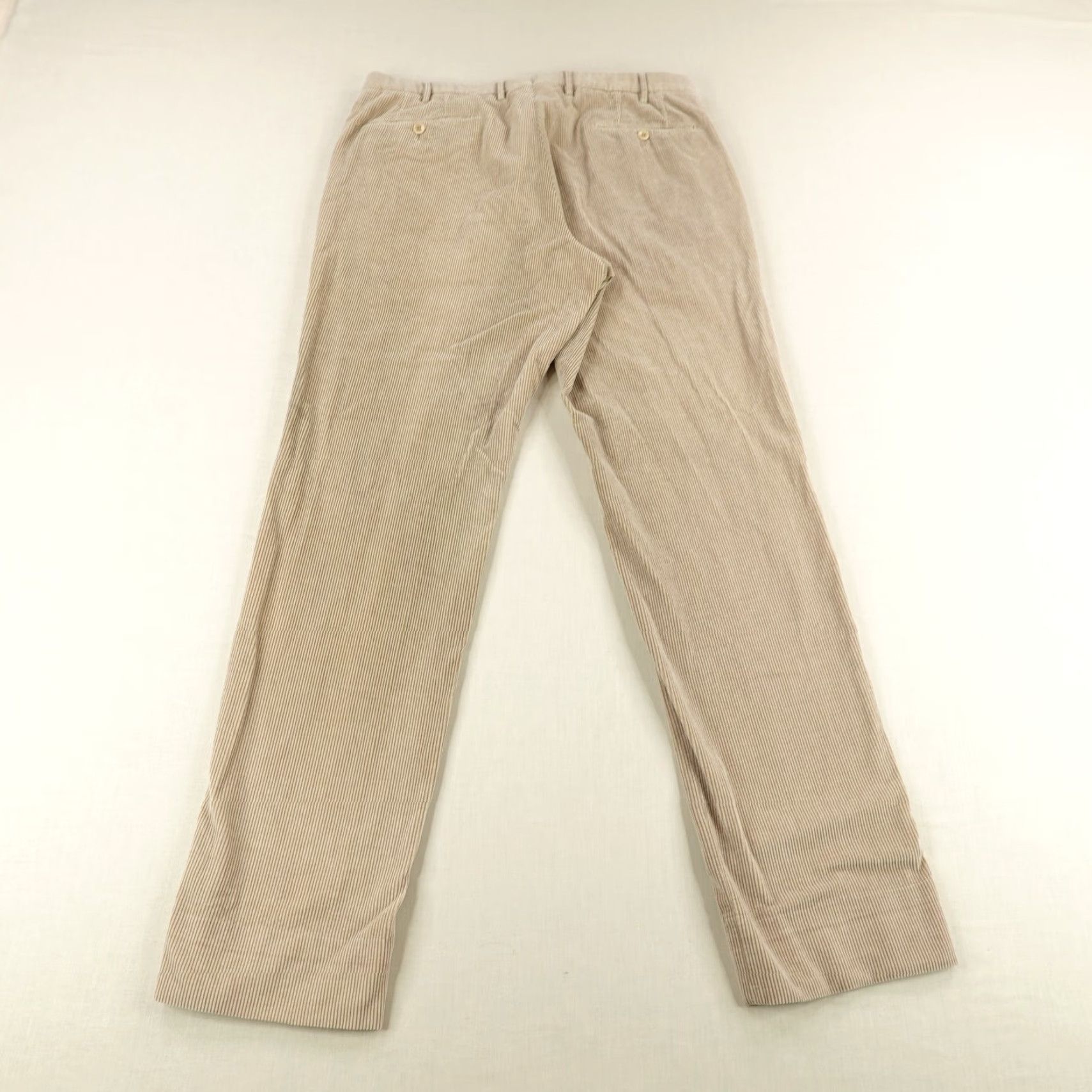 Incotex Incotex Pants Chino Beige Corduroy Classic Fit Pattern B Straight Leg Mens 38 Regular 32in Inseam Cotton Cashmere Size US 38 / EU 54 - 5 Thumbnail