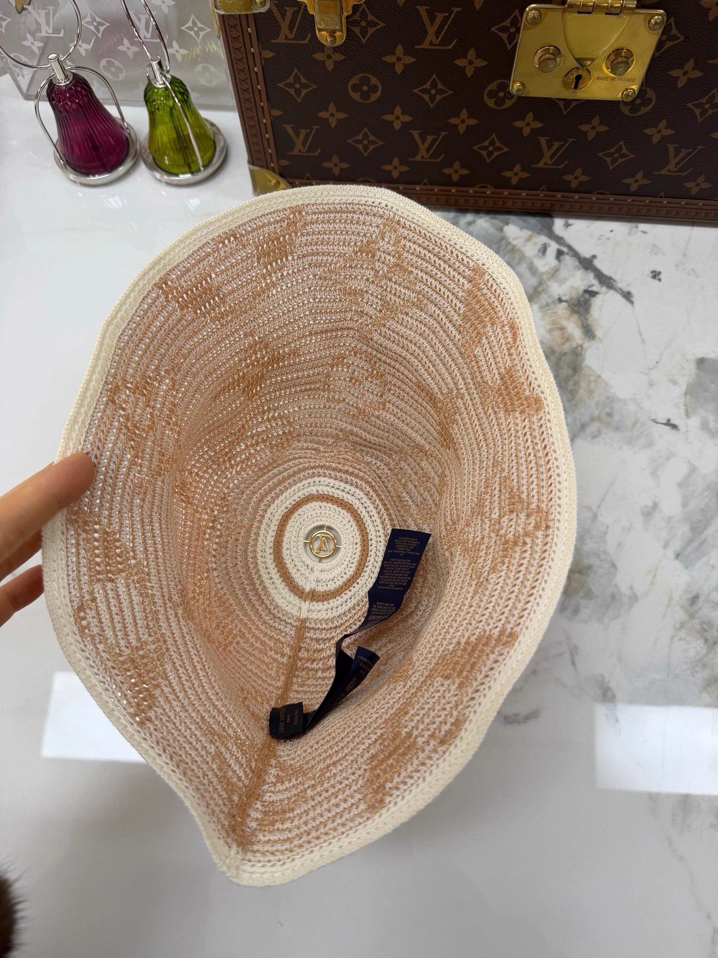 Louis Vuitton Lv Summer Hollow Bucket Hat 99 New S Size ONE SIZE - 3 Thumbnail