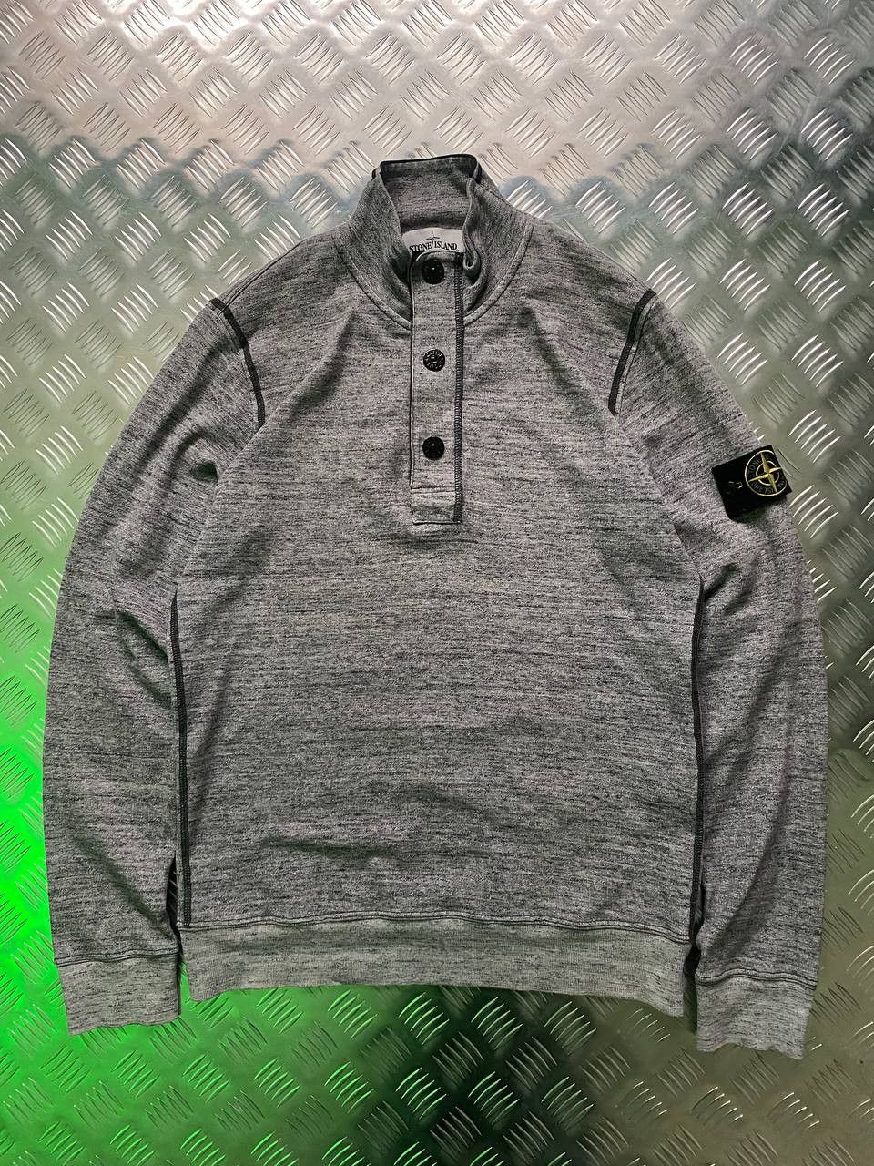 Stone Island Stone Island Quarter Button Sweatshirt Size US L / EU 52-54 / 3 - 1 Thumbnail