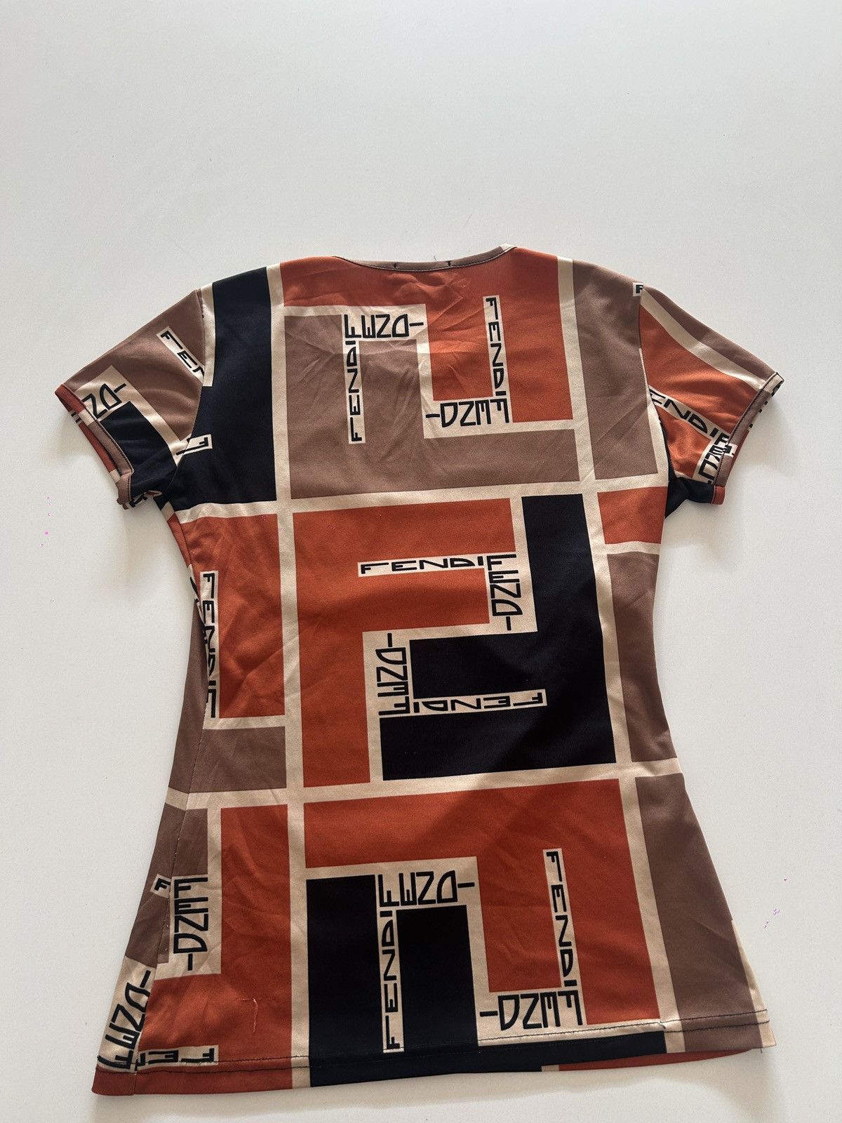 Fendi Fendi FF Logo Short Sleeve Top Multicolor Size M / US 6-8 / IT 42-44 - 5 Thumbnail