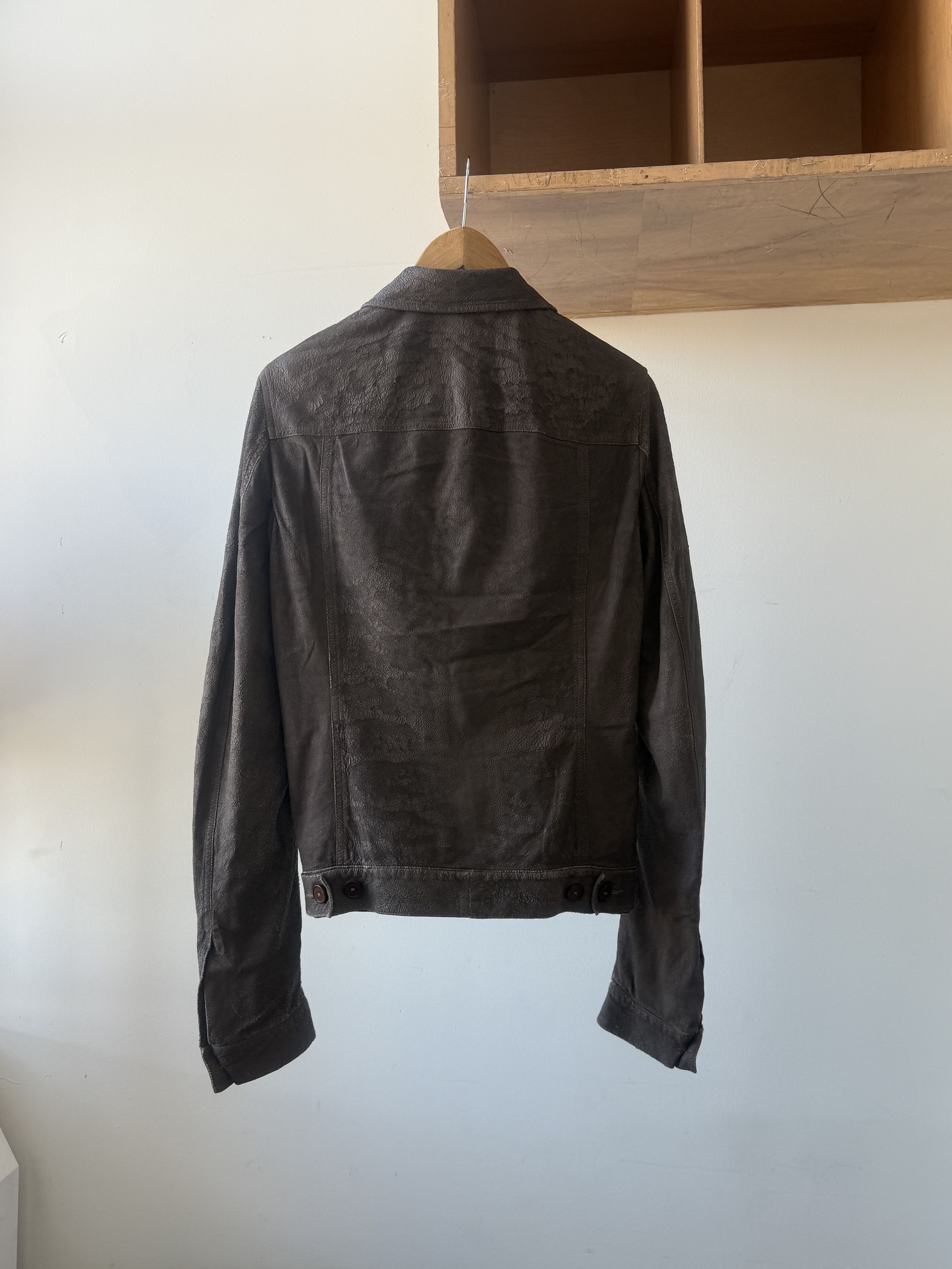 Rick Owens Rick Owens Blistered Leather Olmar & Mirta Jacket Size US S / EU 44-46 / 1 - 3 Thumbnail