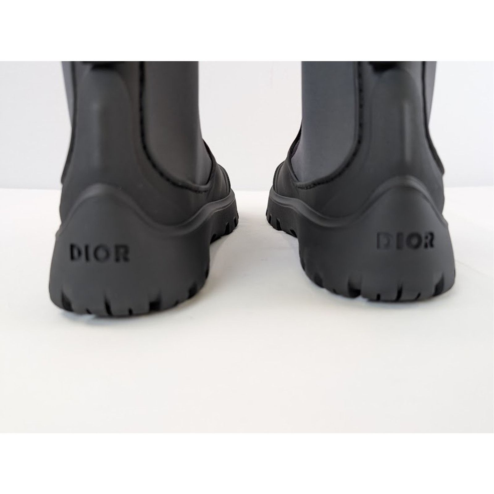 Dior o1rshd1 Leather Neoprene Garden Boots in Black / Grey Size US 13 / EU 46 - 12 Thumbnail