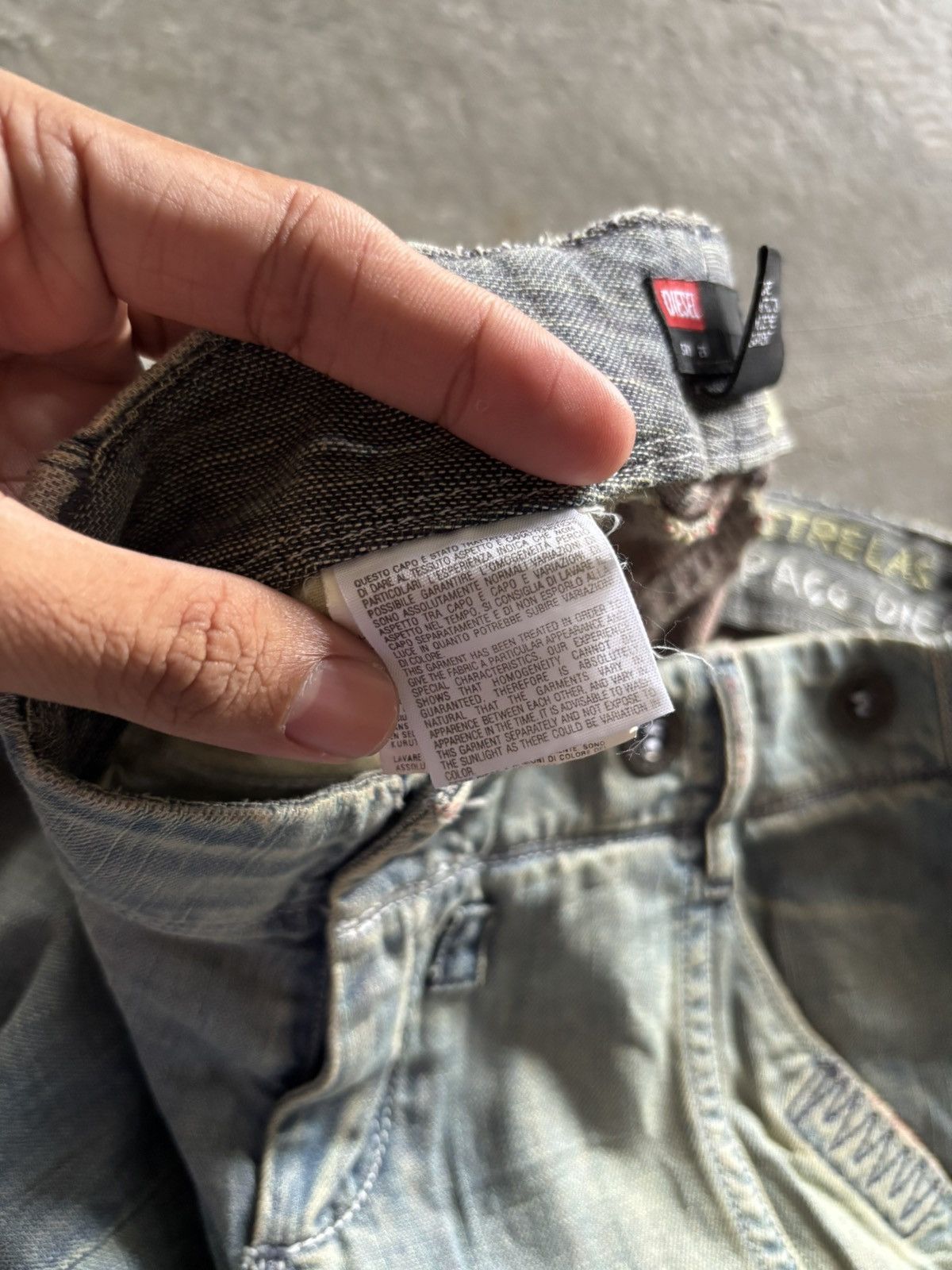 Diesel RARE flared diesel rusty patchwork art panelled distressed Size 27" / US 4 / IT 40 - 8 Thumbnail