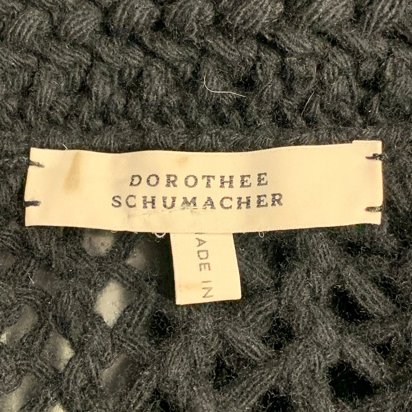 DOROTHEE SCHUMACHER L Black Wool Cashmere Blend Knit Cardigan Size L / US 10 / IT 46 - 5 Thumbnail