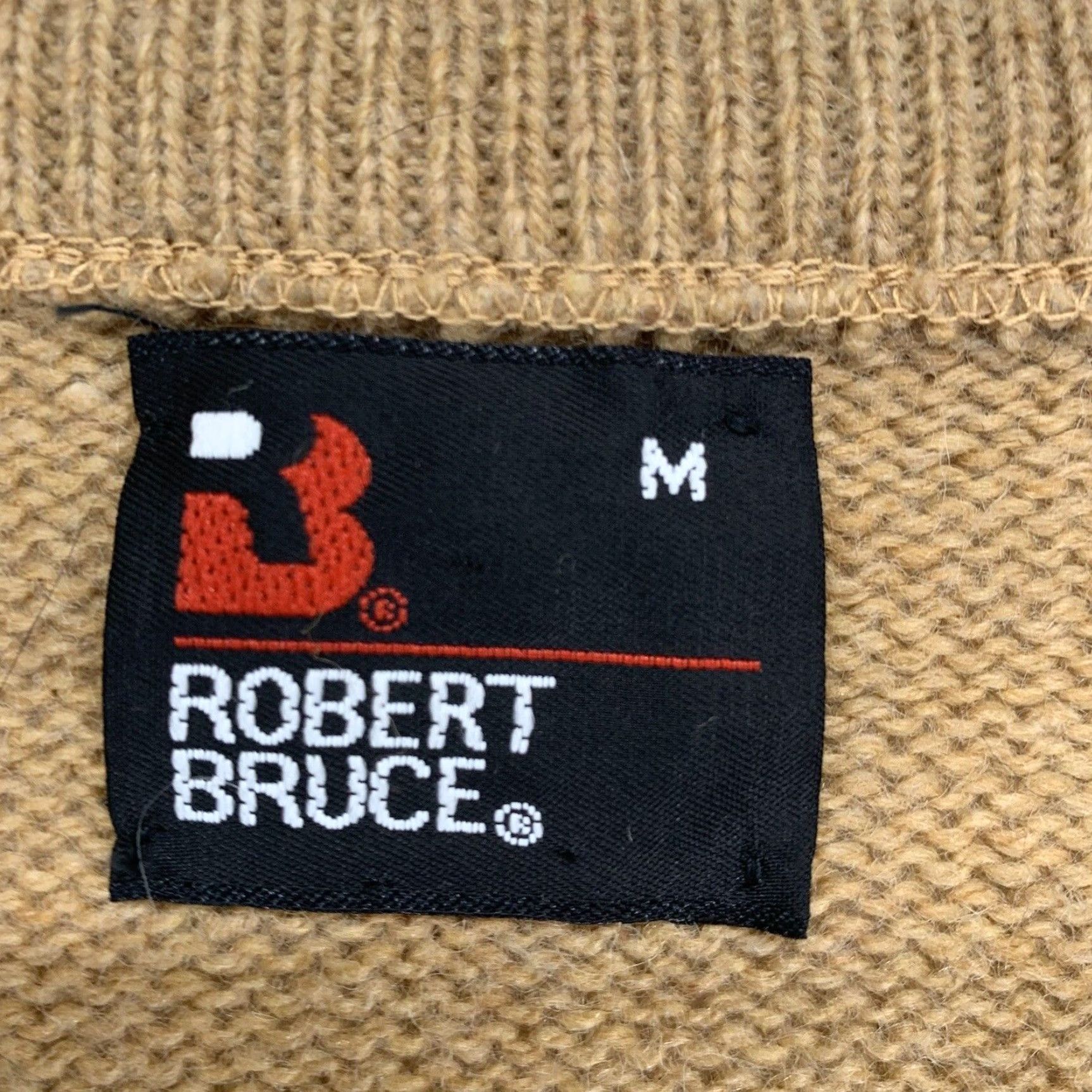 Vintage VINTAGE Robert Bruce Wool Blend Sweater Medium V-Neck Pullover Brown Casual Mens Size US M / EU 48-50 / 2 - 4 Thumbnail