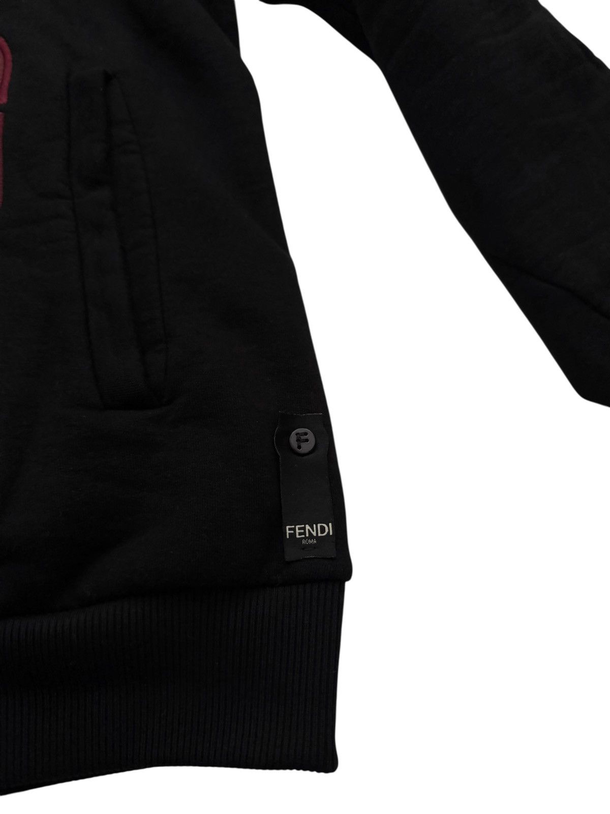 Fendi $1800 Embroidered Chain FF Zip Heavy Hoodie Size US XXL / EU 58 / 5 - 6 Thumbnail