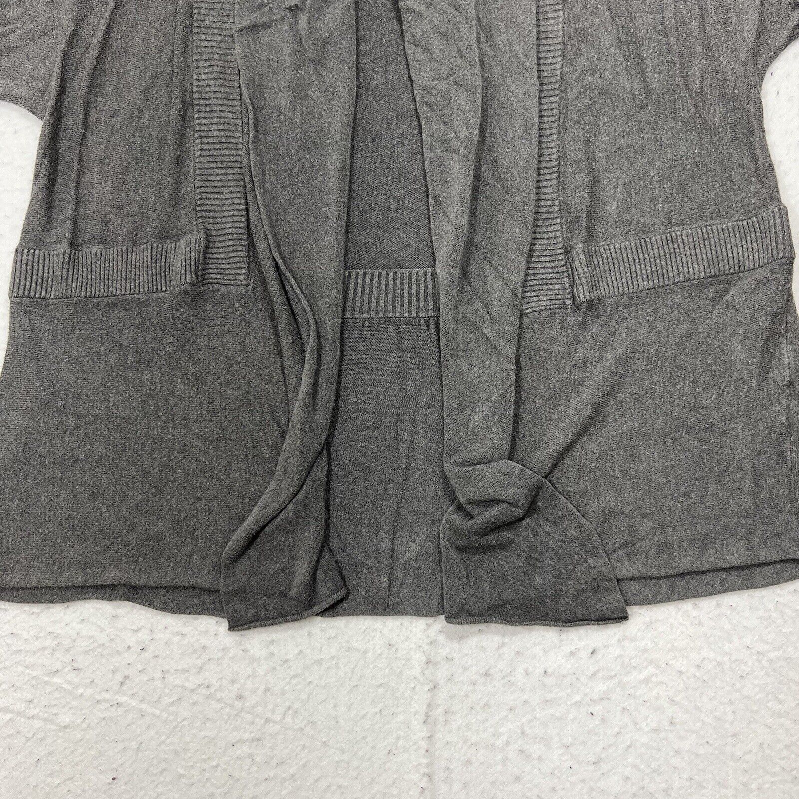 Eileen Fisher Eileen Fisher Gray Long Sleeve Cardigan Sweater Size L / US 10 / IT 46 - 3 Thumbnail