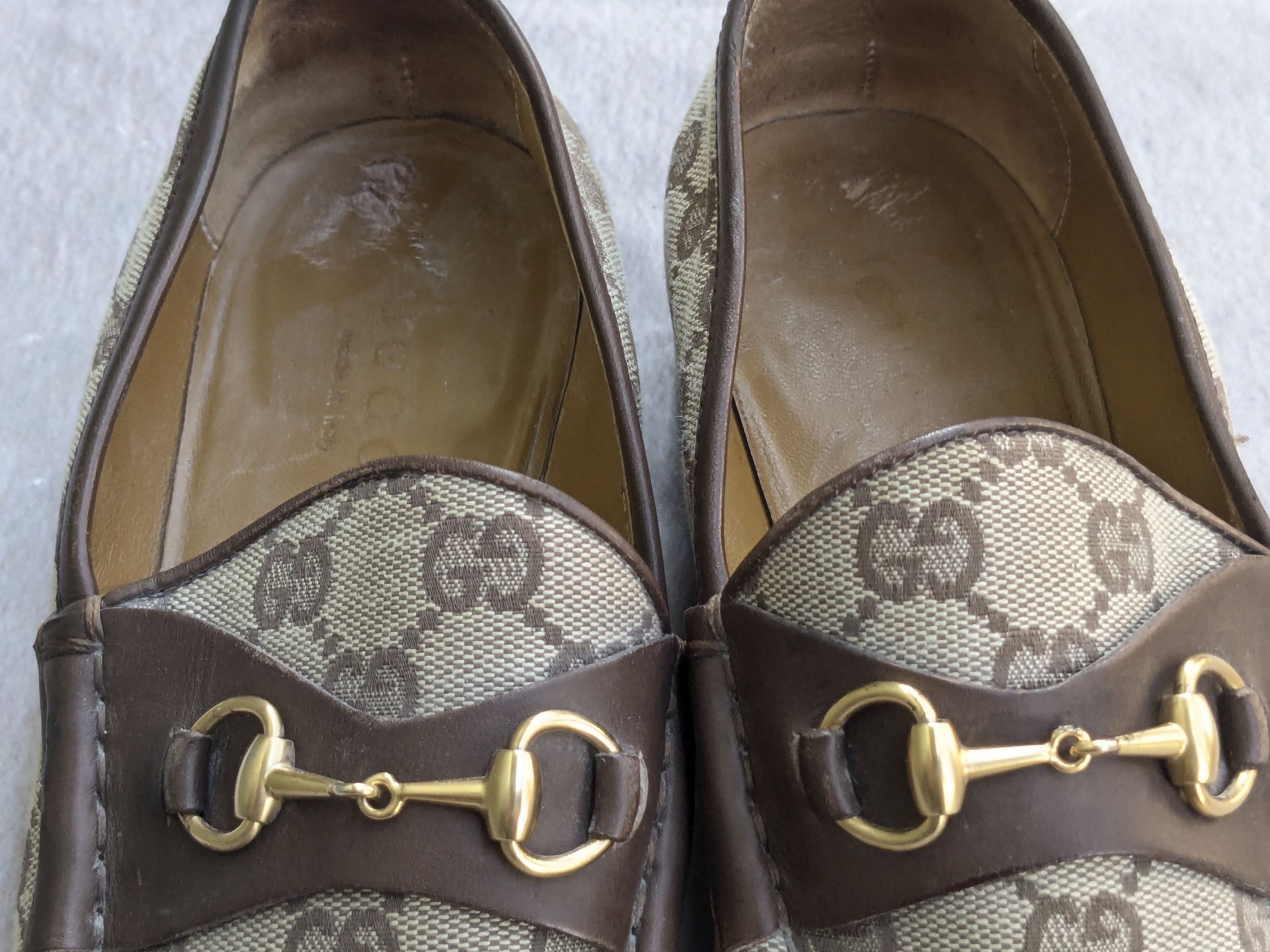 Gucci Gucci Horsebit Loafers Monogram Canvas Logo GG 9.5B Size US 9.5 / IT 39.5 - 2 Thumbnail