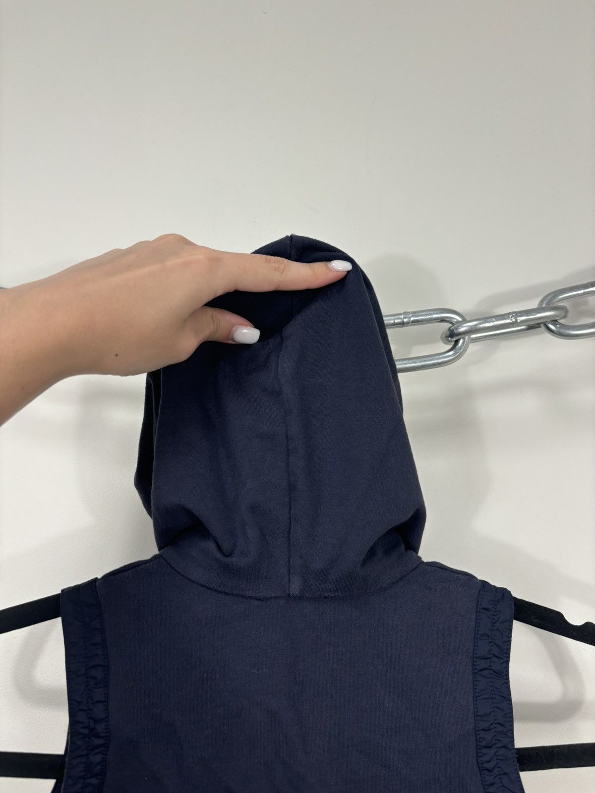 Moncler Moncler Abito Senza Maniche Women’s Navy Sleeveless Hoodie Size XXS / US 00 / IT 34 - 13 Thumbnail