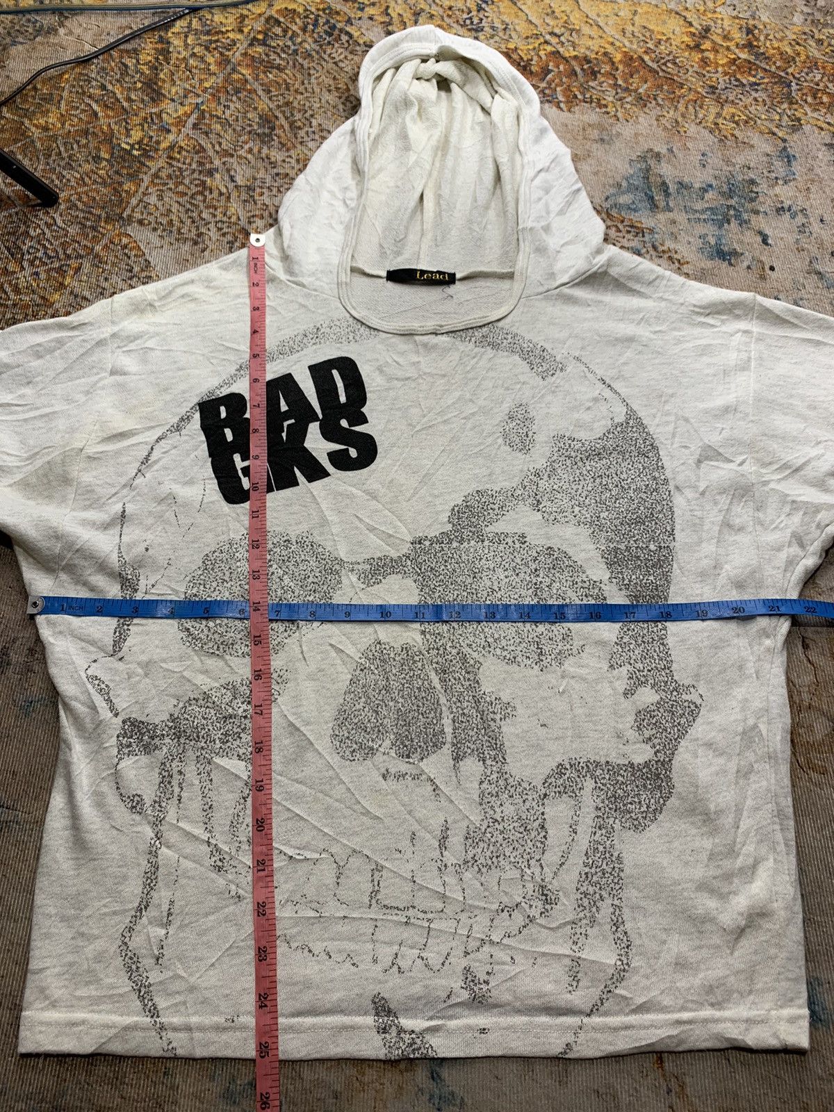 If Six Was Nine × Japanese Brand × Le Grande Bleu (L.G.B.) Sick Skull Gothic punk Big face Hoodie Badgks Punk Style Size US M / EU 48-50 / 2 - 4 Thumbnail