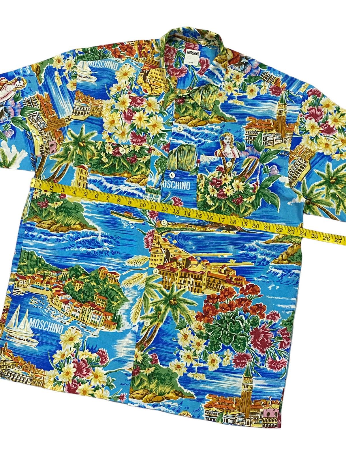 Moschino Rare‼️Moschino Hawaiian Shirt Button Ups Size US L / EU 52-54 / 3 - 4 Thumbnail