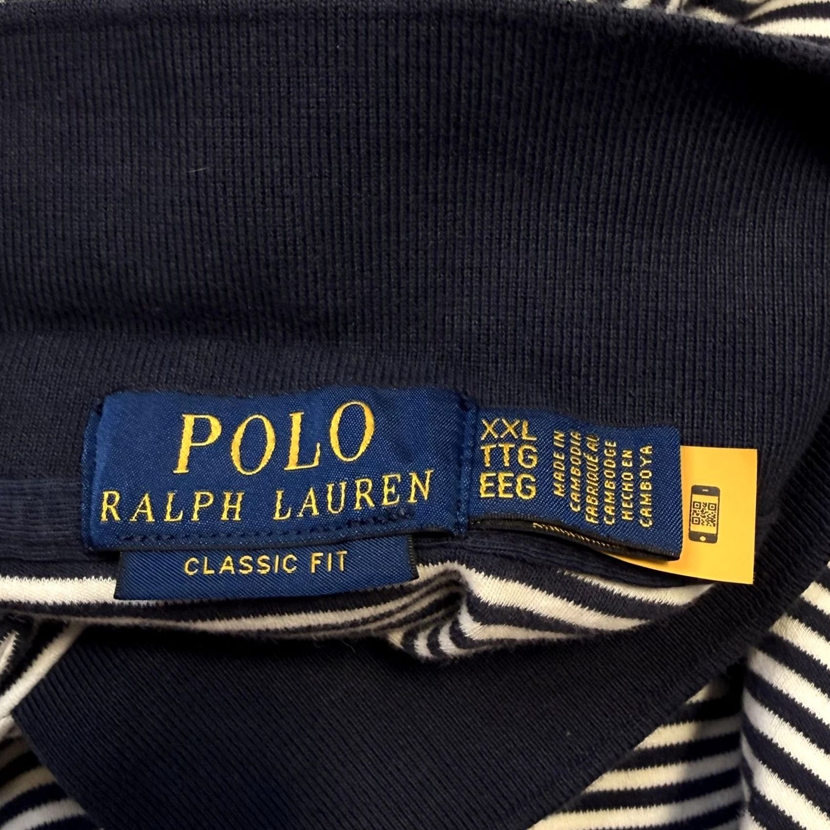 Polo Ralph Lauren Polo Ralph Lauren Polo Shirt Mens 2XL Blue Striped Classic Fit 100% Cotton 2XL Mens Polo Shirt Blue Striped Classic Fit Cotton Polo Ralph Lauren Size US XXL / EU 58 / 5 - 2 Thumbnail