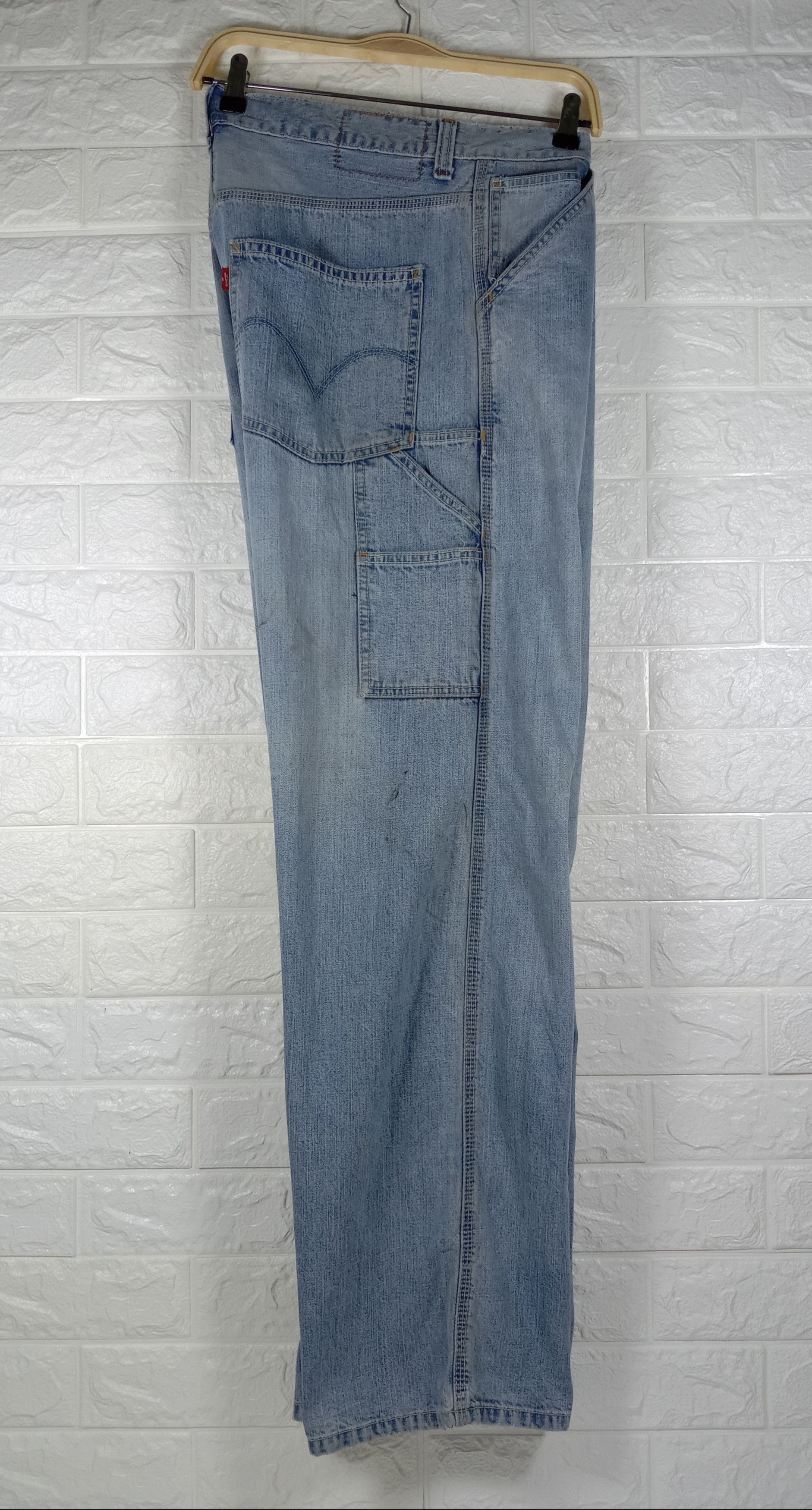 Levi's Vintage Levi's Carpenter Light Wash Loose Straight Jeans Size US 33 - 10 Thumbnail