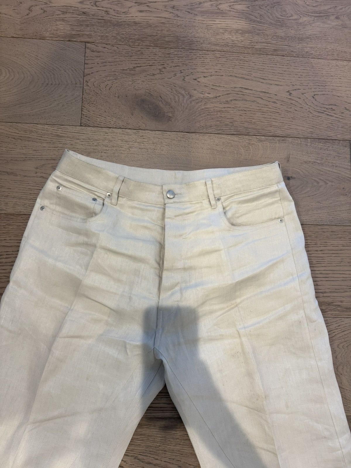 Rick Owens Rick Owens Geth Linen Twill Wide-Leg Pants 34 Size US 34 / EU 50 - 3 Thumbnail