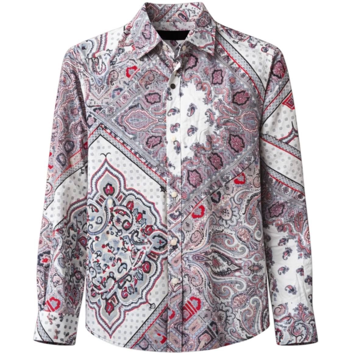 Etro ETRO MILANO MENS BAROQUE ART PRINTED LUXURY BUTTON SHIRT L Size US L / EU 52-54 / 3 - 1 Thumbnail