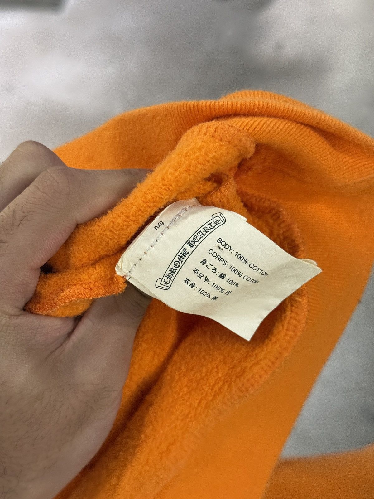 Chrome Hearts × Off-White Chrome Hearts Off-White Hoodie Orange - Like New Size US S / EU 44-46 / 1 - 8 Thumbnail