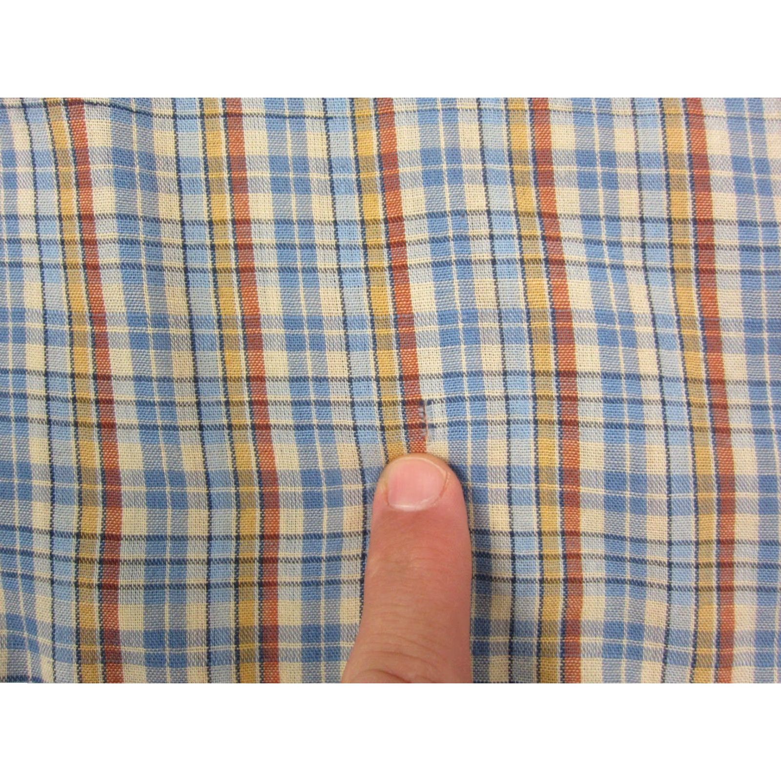 JCPenney VINTAGE JCPenney Shirt Mens Large Blue Check Pocket Button-Up 60s 70s 80s Casual Sleeves Long Size US L / EU 52-54 / 3 - 5 Thumbnail