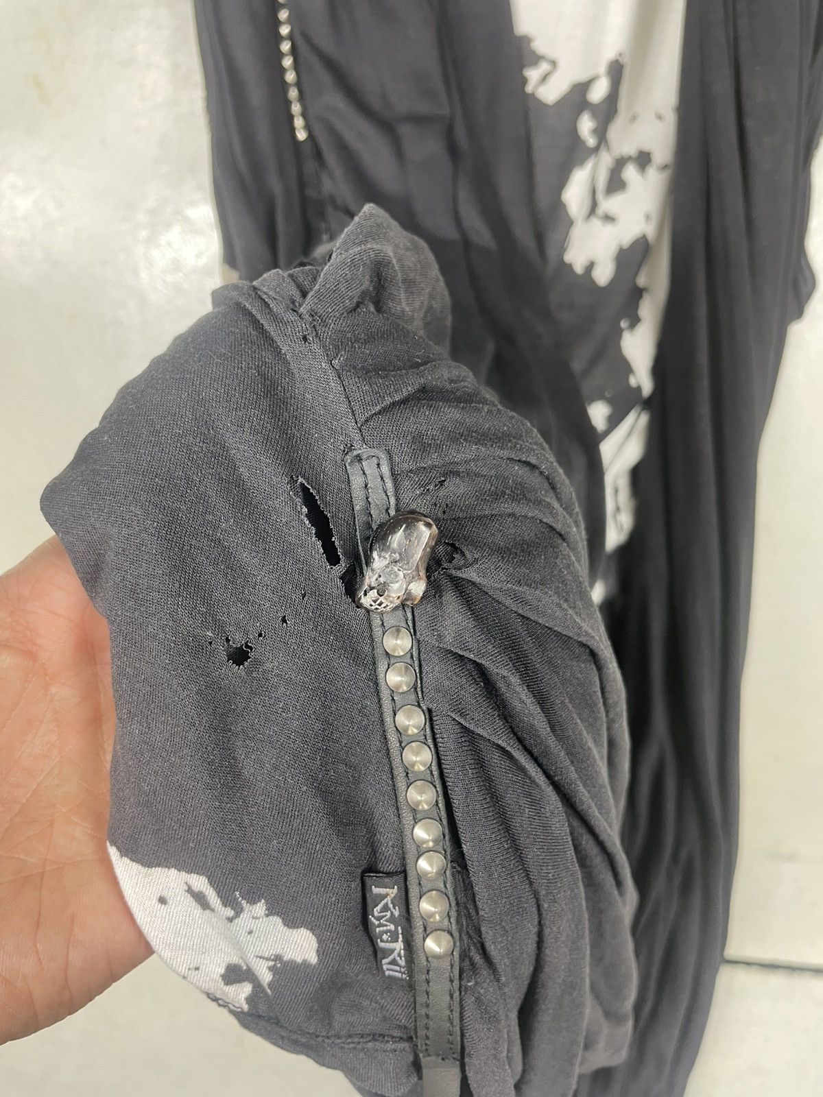 KMRii 💥KMRII Avant-Grade Draped Cardigan Abstract Print Size M / US 6-8 / IT 42-44 - 9 Thumbnail