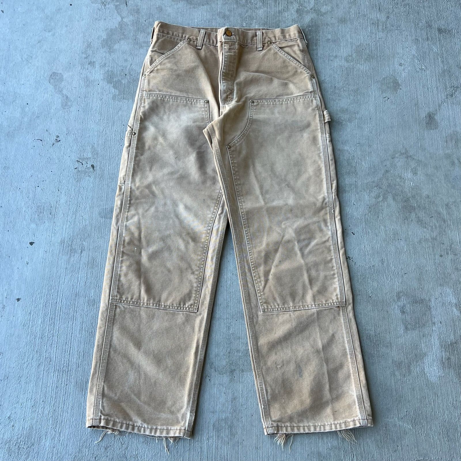 Carhartt brown double knee work wear carpenter pants