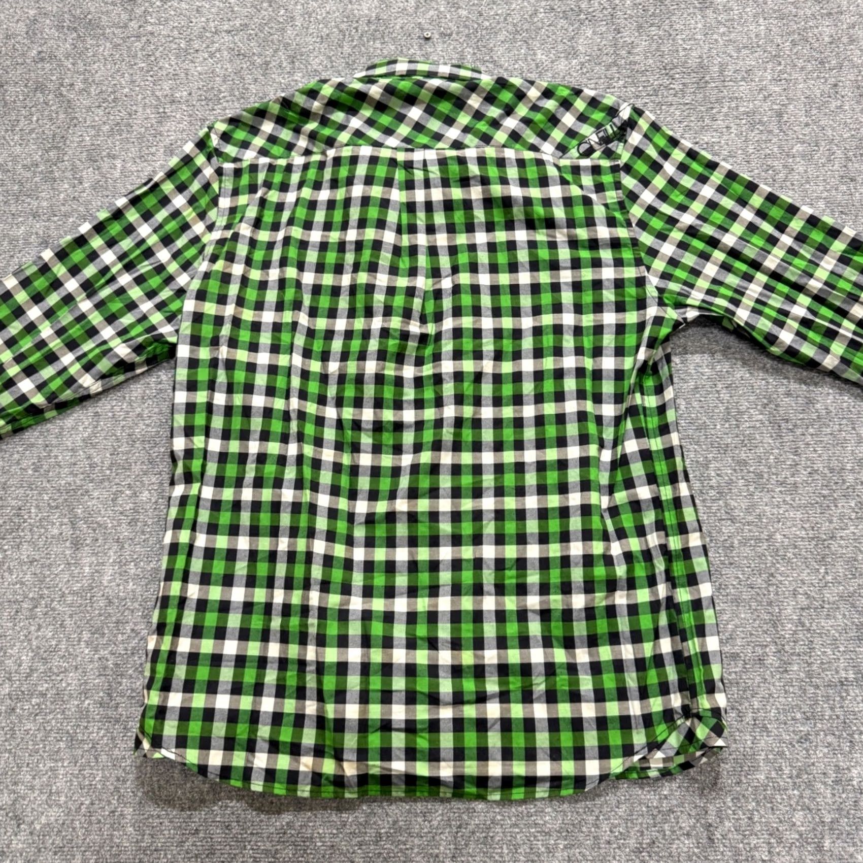 Vintage VINTAGE Unbranded Plaid Button Up Shirt XL Long Sleeve Green Black Striped Y2K Mens Size US XL / EU 56 / 4 - 3 Thumbnail