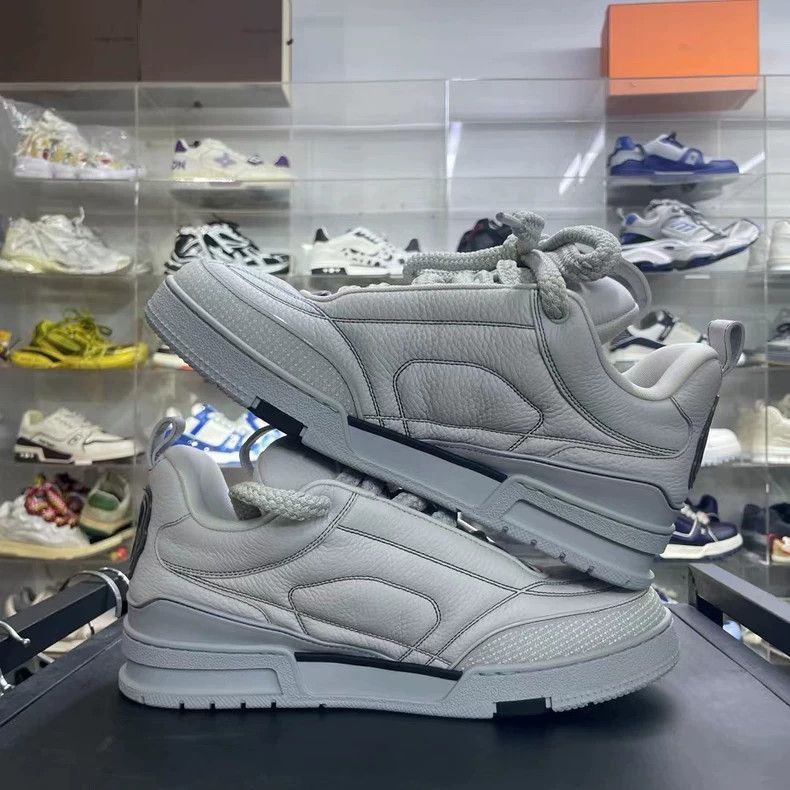 Louis Vuitton Louis Vuitton New Lv Skate Sneakers in Gray Color-2506 Size US 10 / EU 43 - 4 Thumbnail