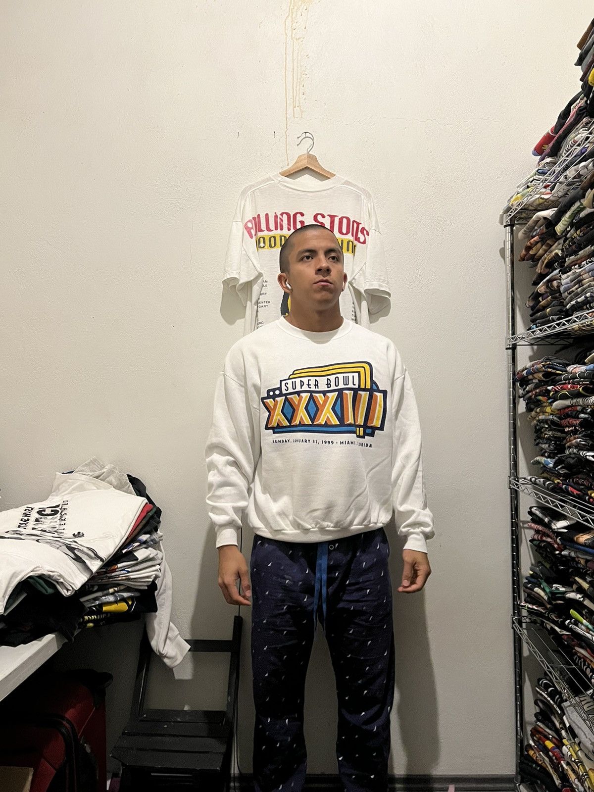 NFL 1999 Super Bowl XXXIII Football Crewneck Size US XL / EU 56 / 4 - 2 Thumbnail