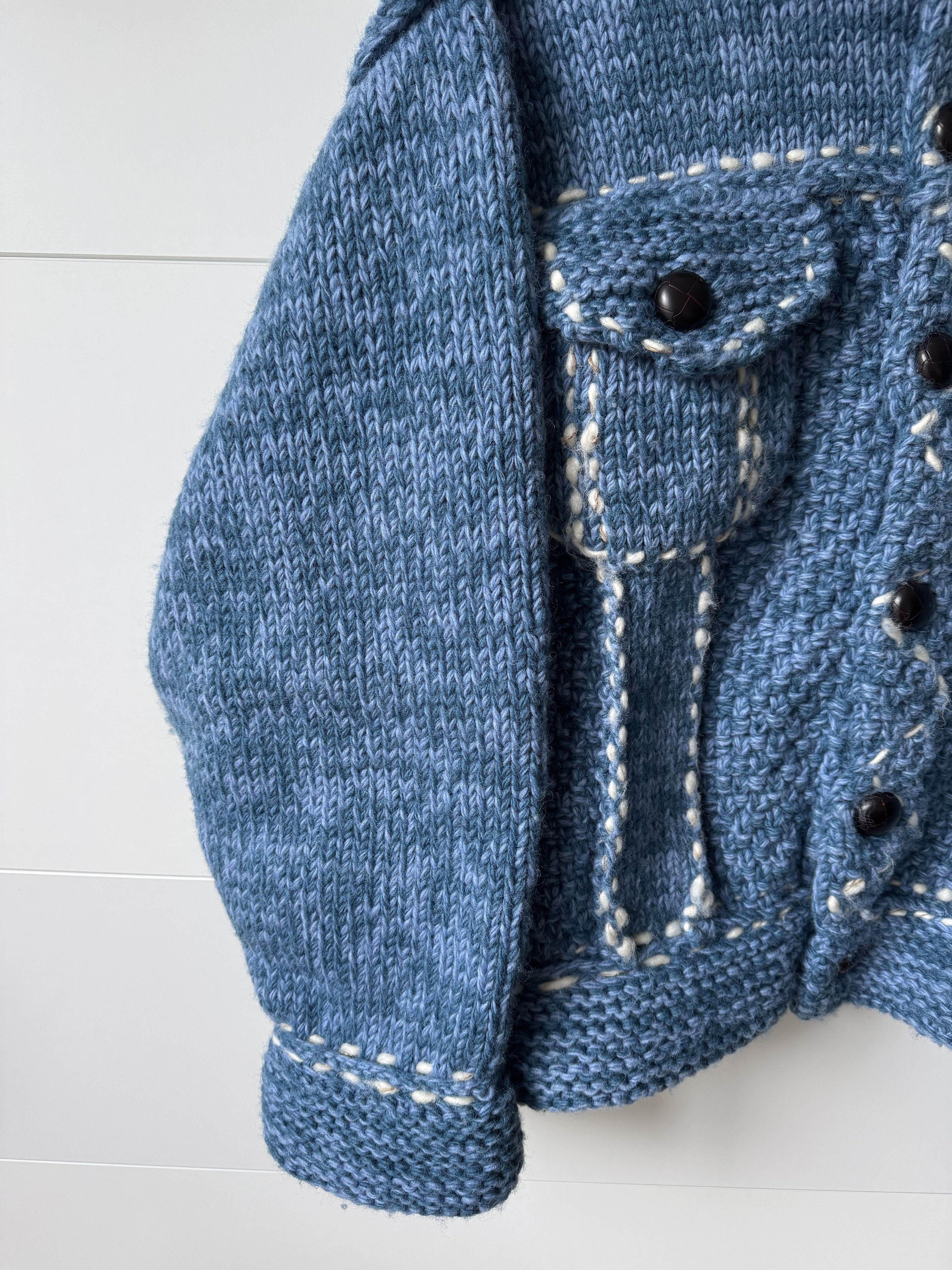 Kapital [OS] Wool Hand Knit Cowichan G Jean in Navy Size US L / EU 52-54 / 3 - 2 Thumbnail