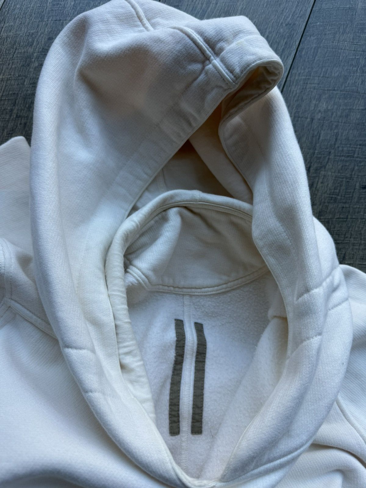 Rick Owens Rick Owens DRKSHDW Natural Reverse Drawstring Hoodie - XL Size US XL / EU 56 / 4 - 6 Thumbnail