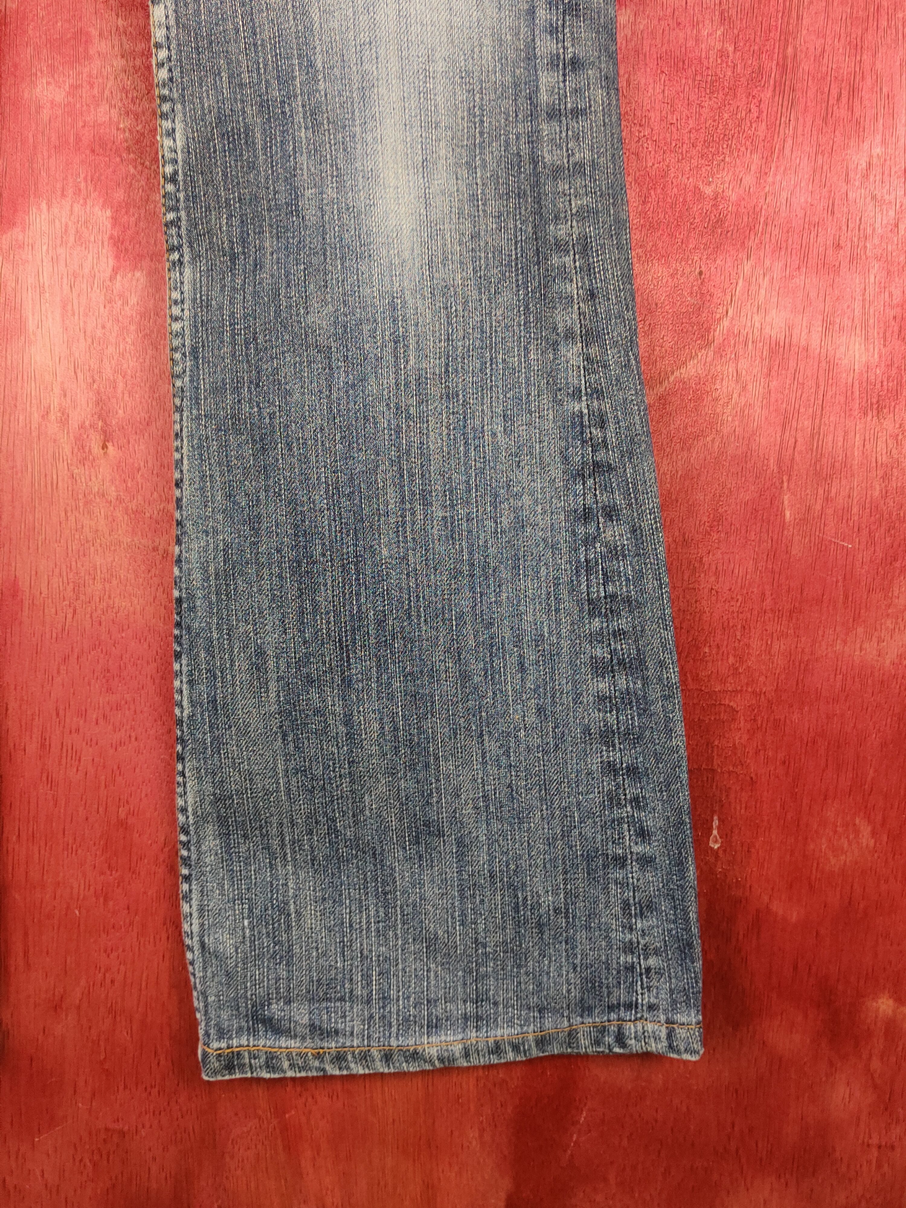 Japanese Brand Sweet Camel Blue Distressed Ripped Jeans #S2208 Size 31" - 6 Thumbnail