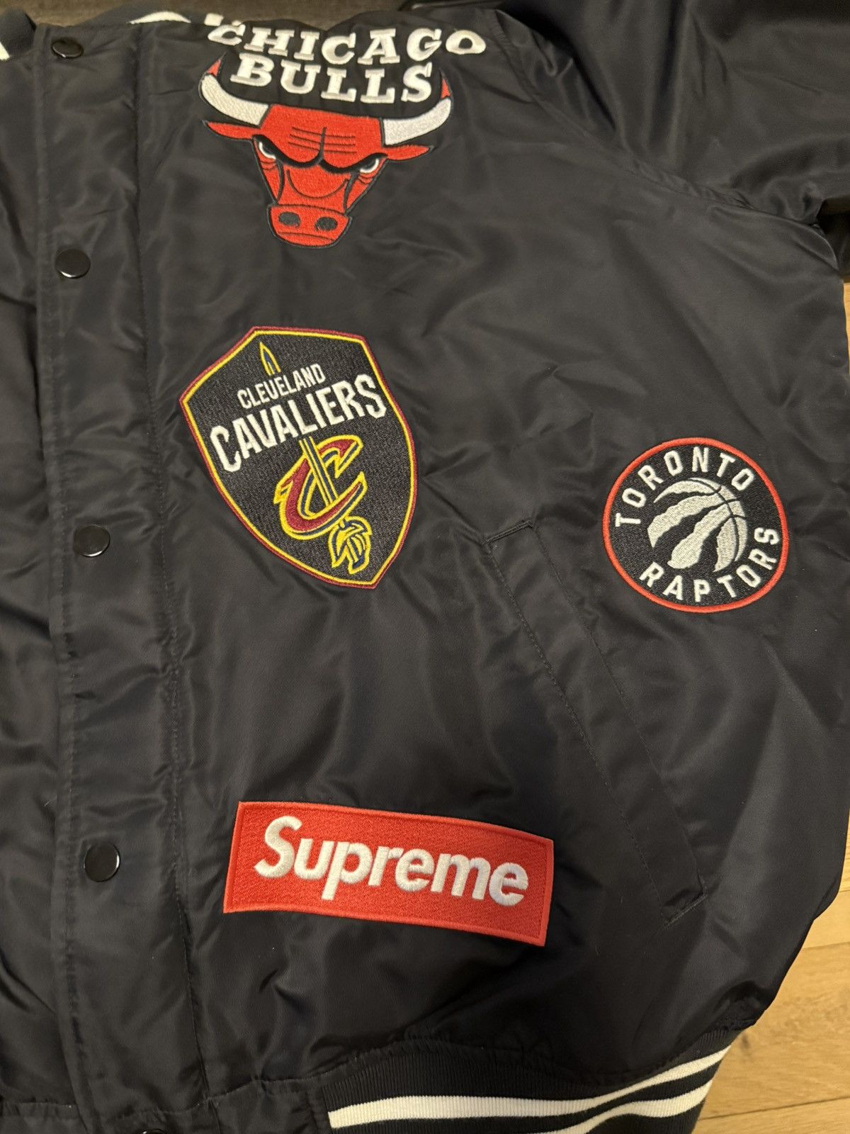 Supreme Nike NBA Teams Warm Up Jacket Black L