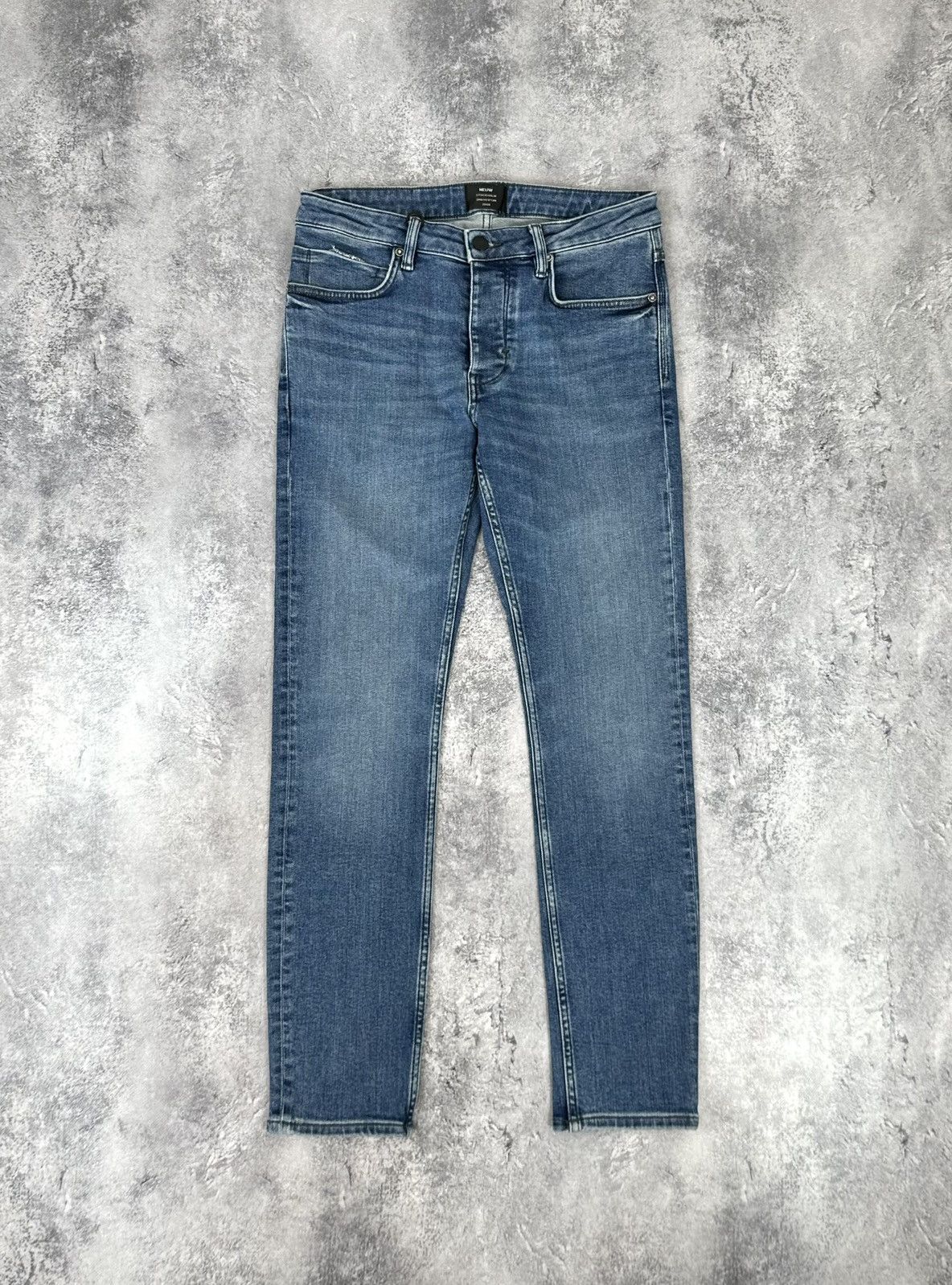 NEUW Denim Vintage Neuw Iggy Skinny Avant Garde Designer Opium Jeans Size US 32 / EU 48 - 2 Thumbnail