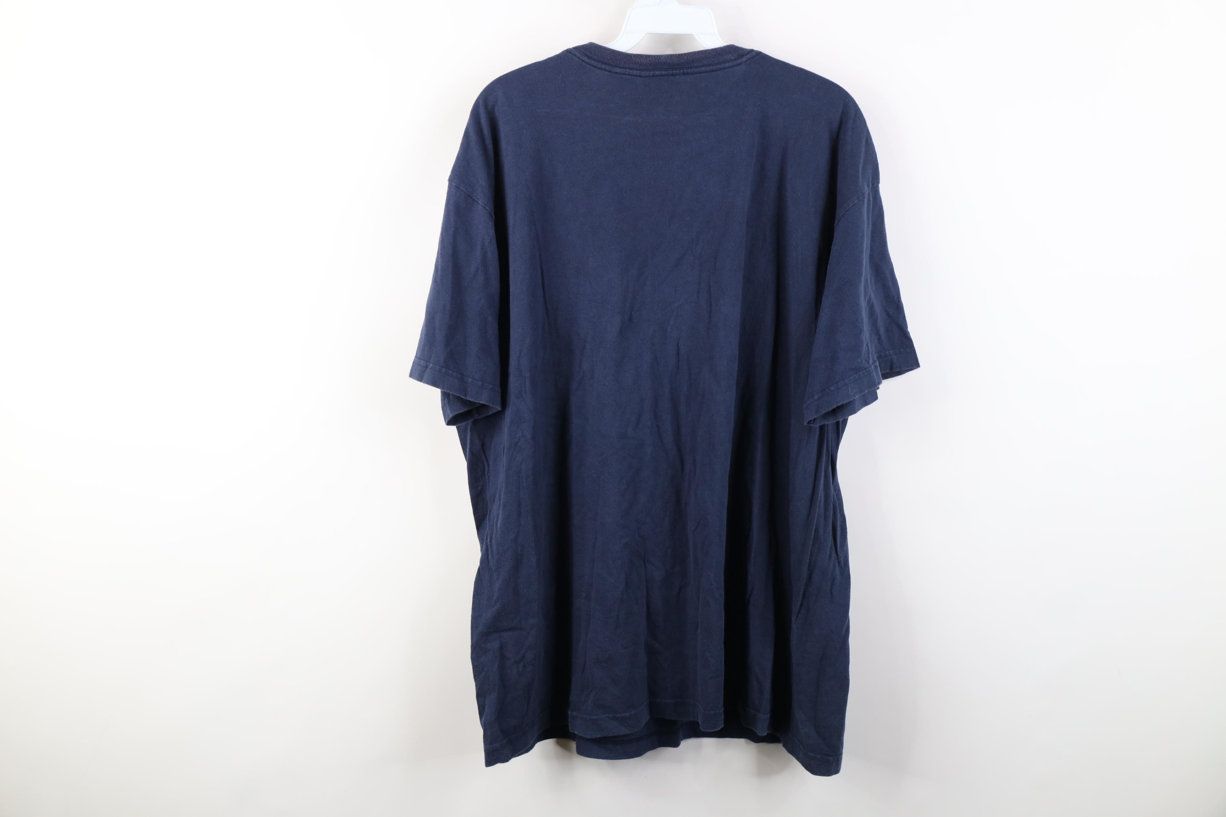 Nike Vintage Y2K Nike Baseball Scott Center Swoosh T-Shirt Blue Size US XL / EU 56 / 4 - 13 Thumbnail