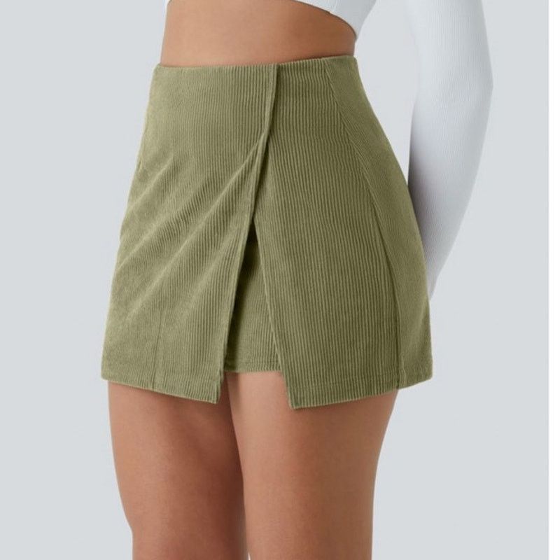Other Halara AuraCord HighRise Corduroy Mini Skirt Boa Green M NWT Size 29" - 13 Thumbnail