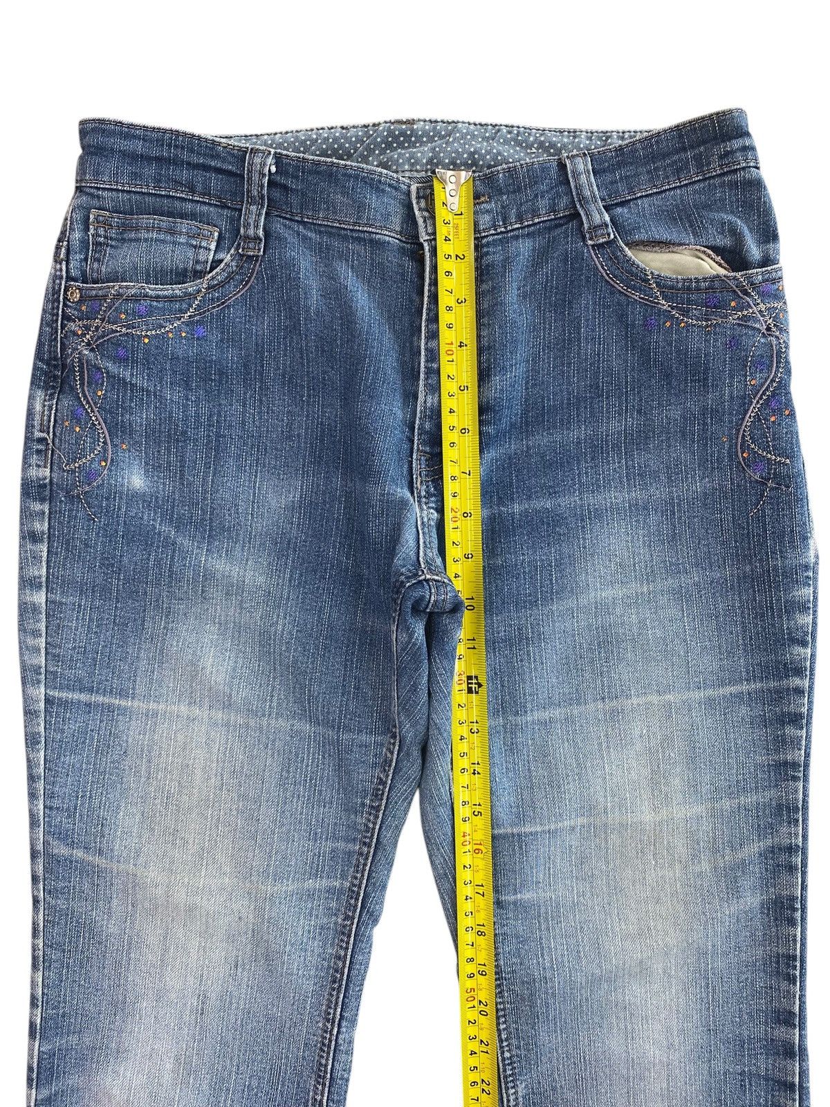 Japanese Brand Japanese Brand Embroidery Art Style Faded Wash Jeans Size US 30 / EU 46 - 6 Thumbnail