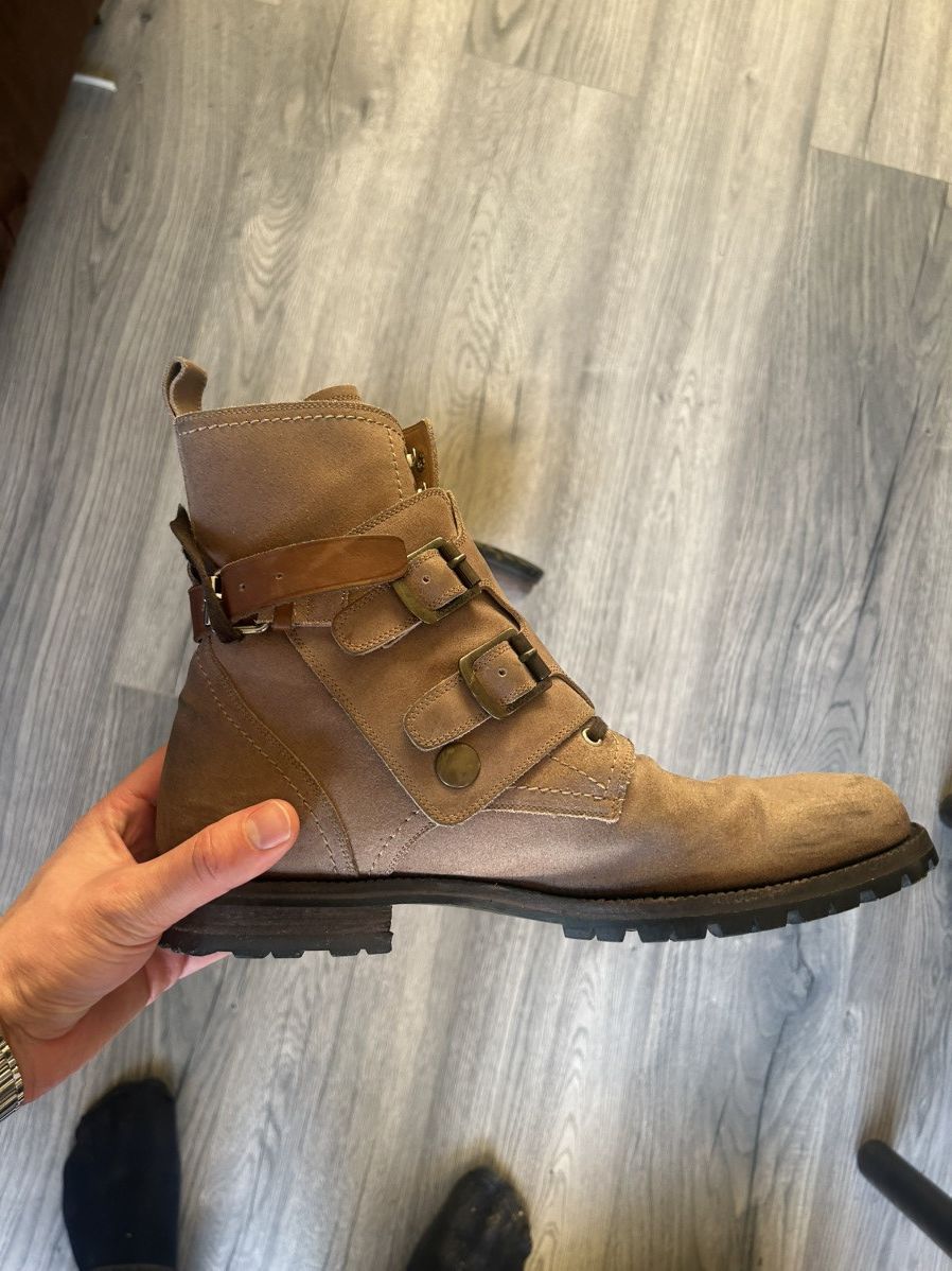 Dolce & Gabbana Dolce & Gabbana Buckled Suede Combat Boots Size US 8 / EU 41 - 10 Thumbnail