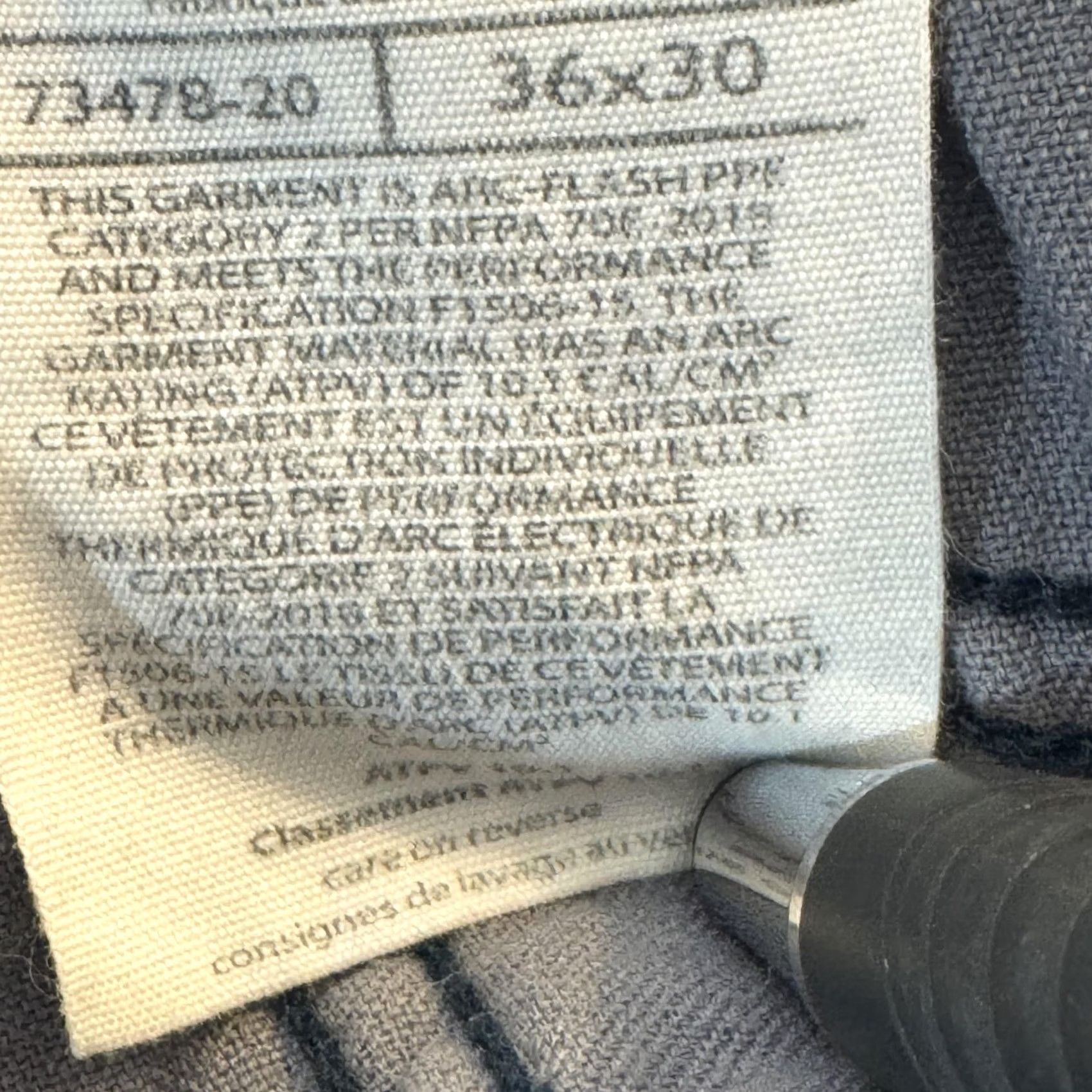 Carhartt Carhartt FR Work Pants Mens 36x30 CAT2 Arc Flash NFPA70E Navy Blue Size US 36 / EU 52 - 5 Thumbnail