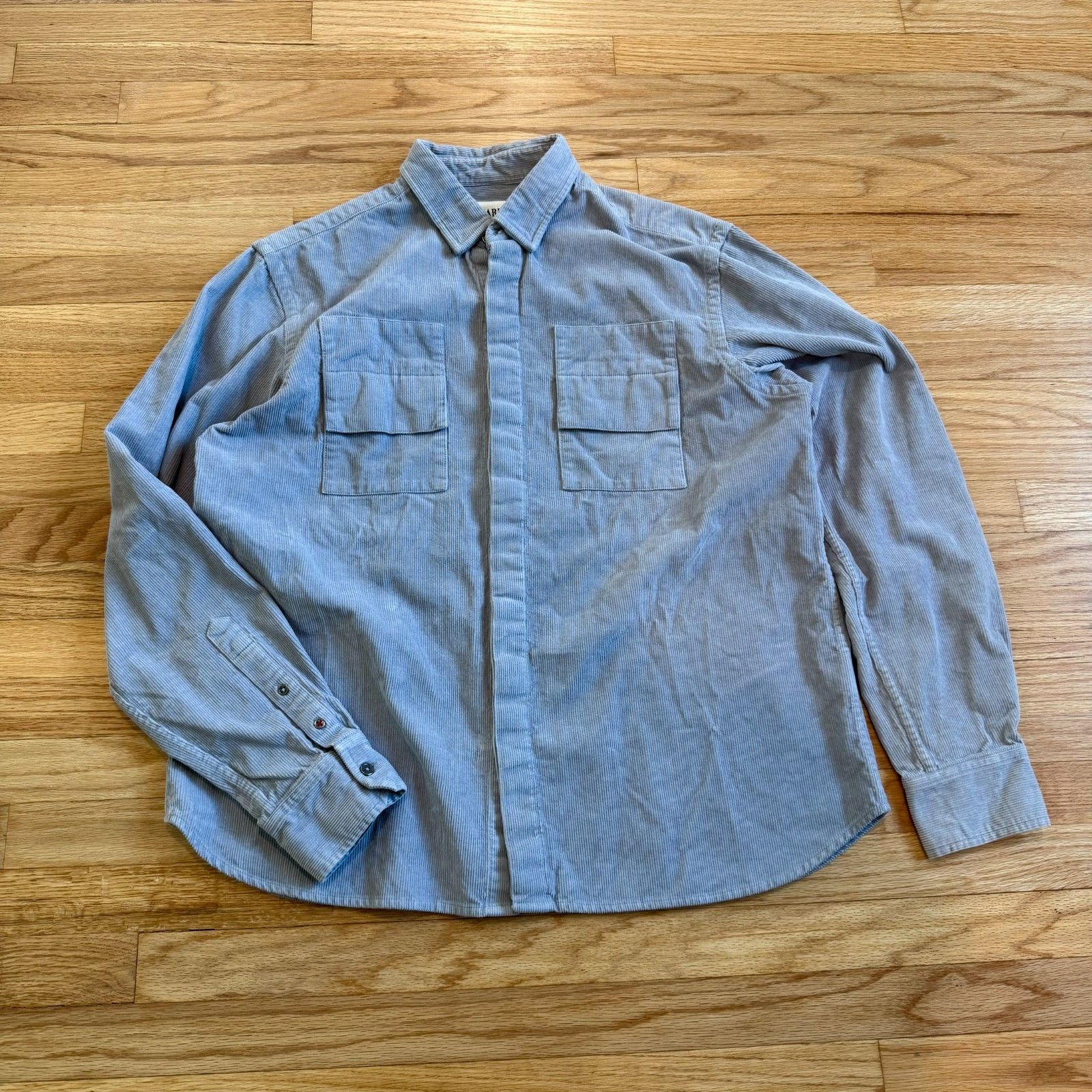 Kardo Heavyweight Corduroy Shirt in Lavender Large