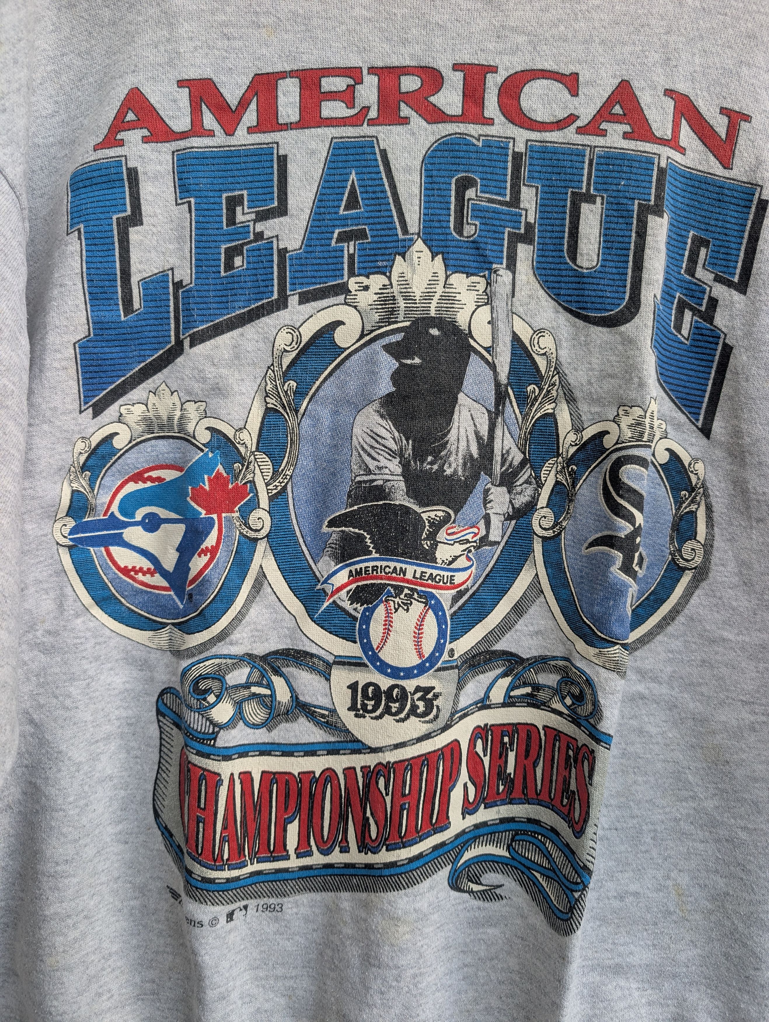 MLB Vintage 1993 Raven MLB Sweatshirt Toronto Vs Chicago Size US L / EU 52-54 / 3 - 8 Thumbnail