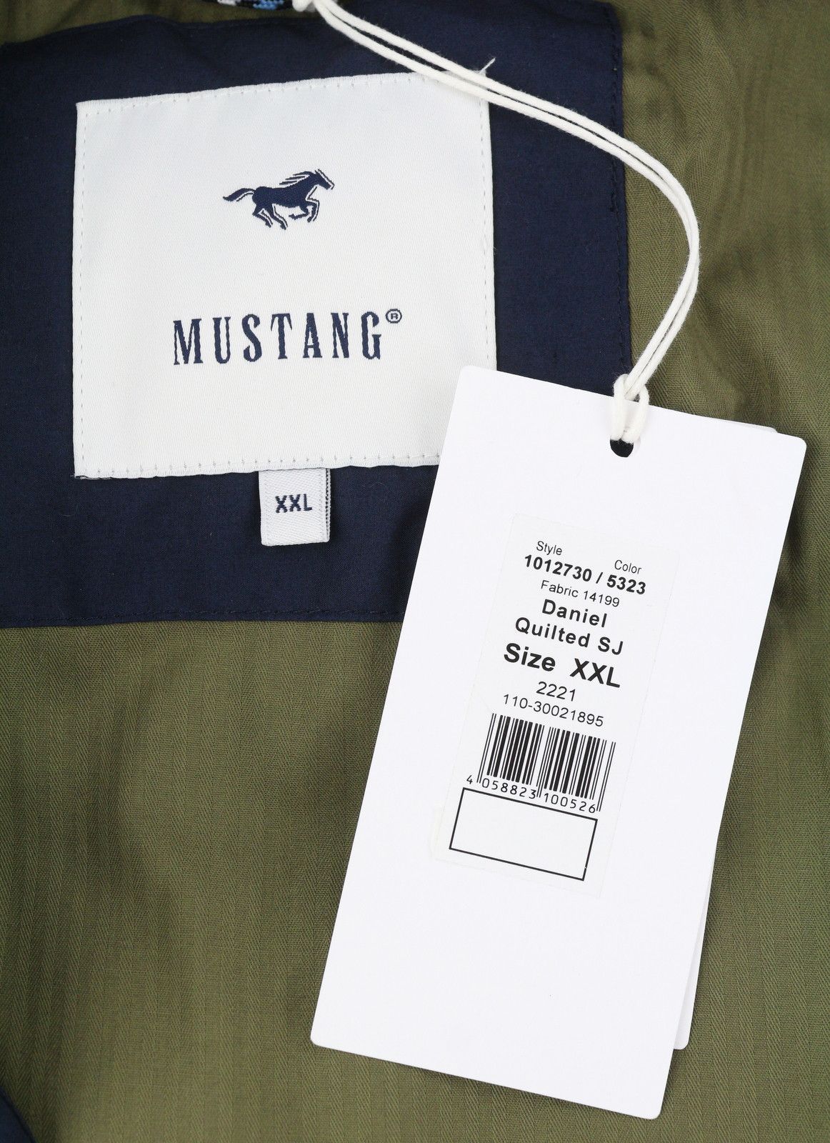 Mustang DANIEL QUILTED SJ 2XL Dark Blue Snap Neck 88013 Size US XXL / EU 58 / 5 - 11 Thumbnail