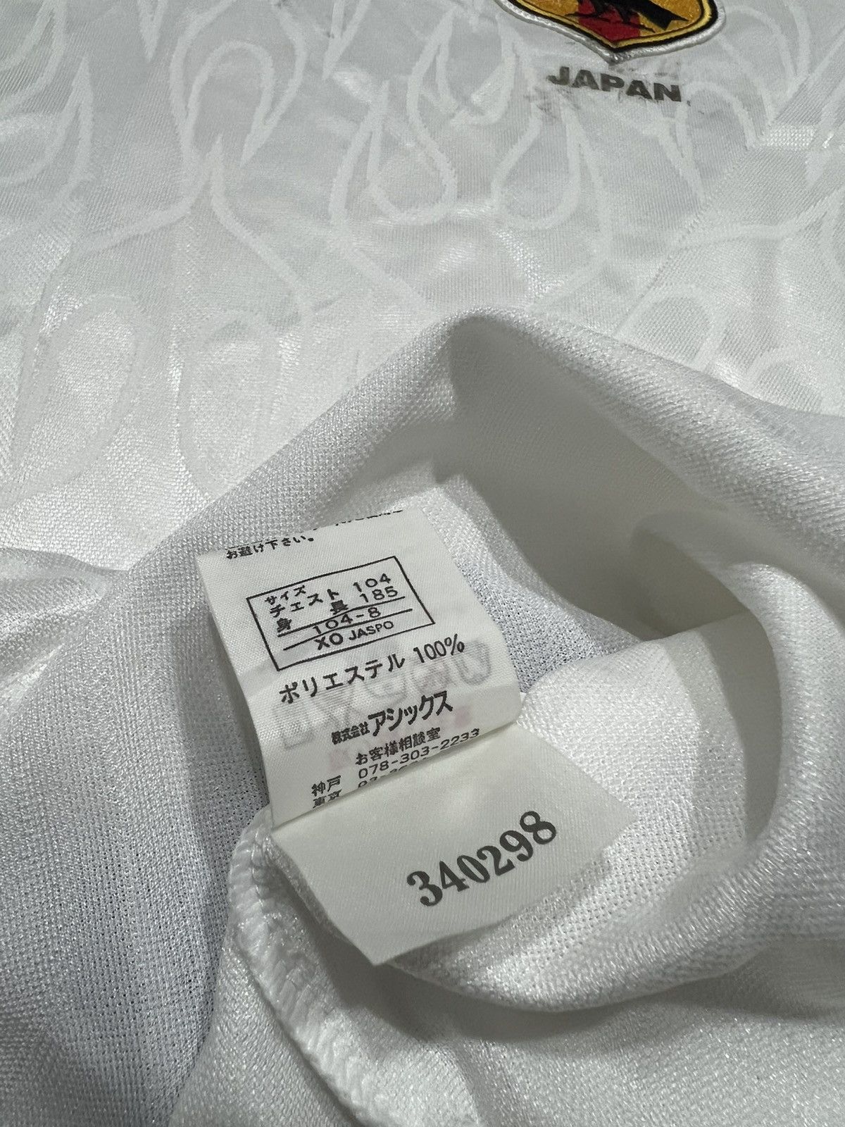 Asics Japan 1998 Asics Away Longsleeve Jersey Size US XL / EU 56 / 4 - 13 Thumbnail