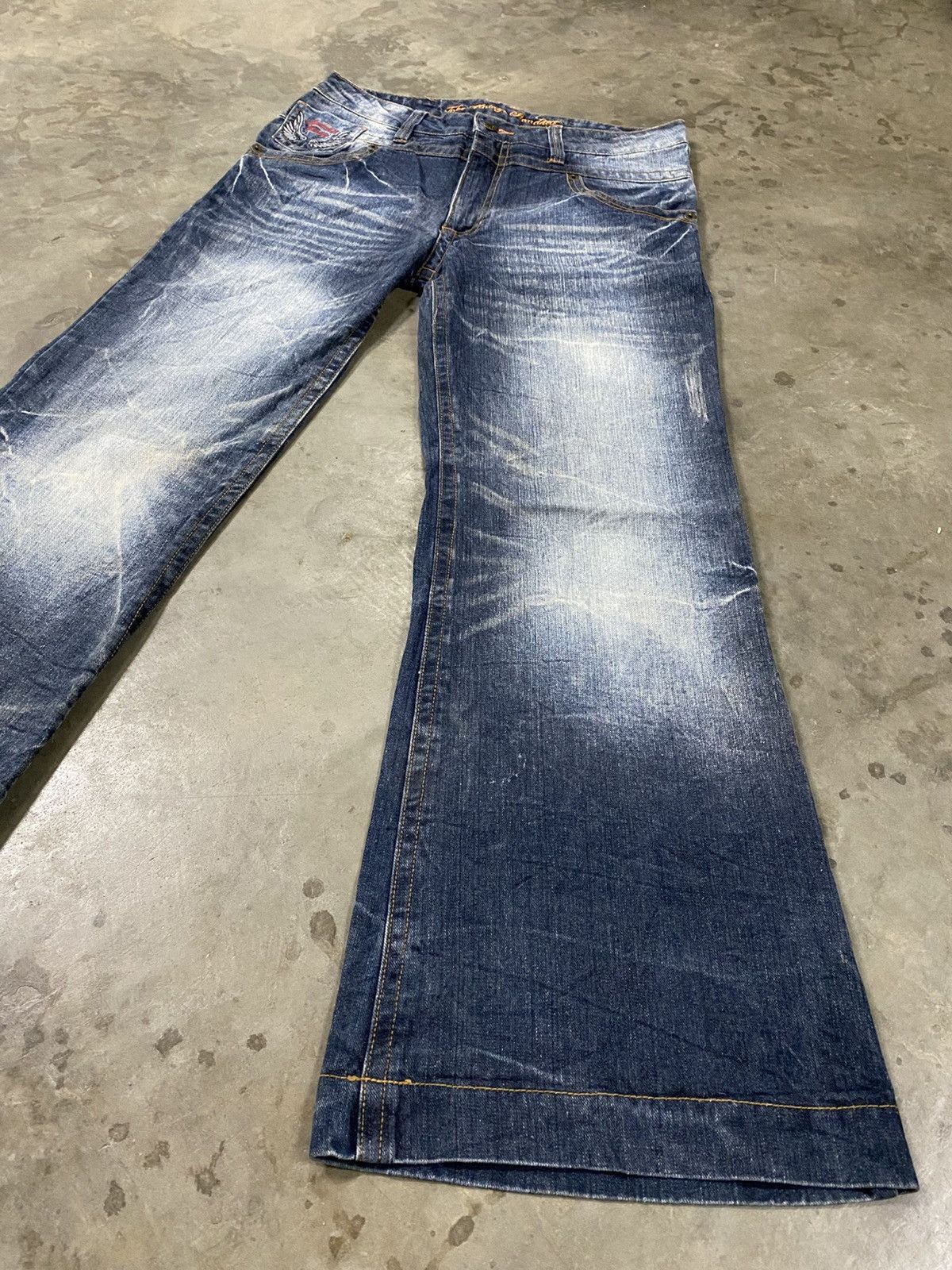 Tornado Mart Super Flare Jeans Japanese Unknown Heaven Vintage @299 Size US 32 / EU 48 - 7 Thumbnail