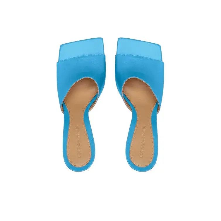 Bottega Veneta o1n1vont1224 Stretch Mules in Sky Blue Size US 4.5 / IT 34.5 - 4 Thumbnail