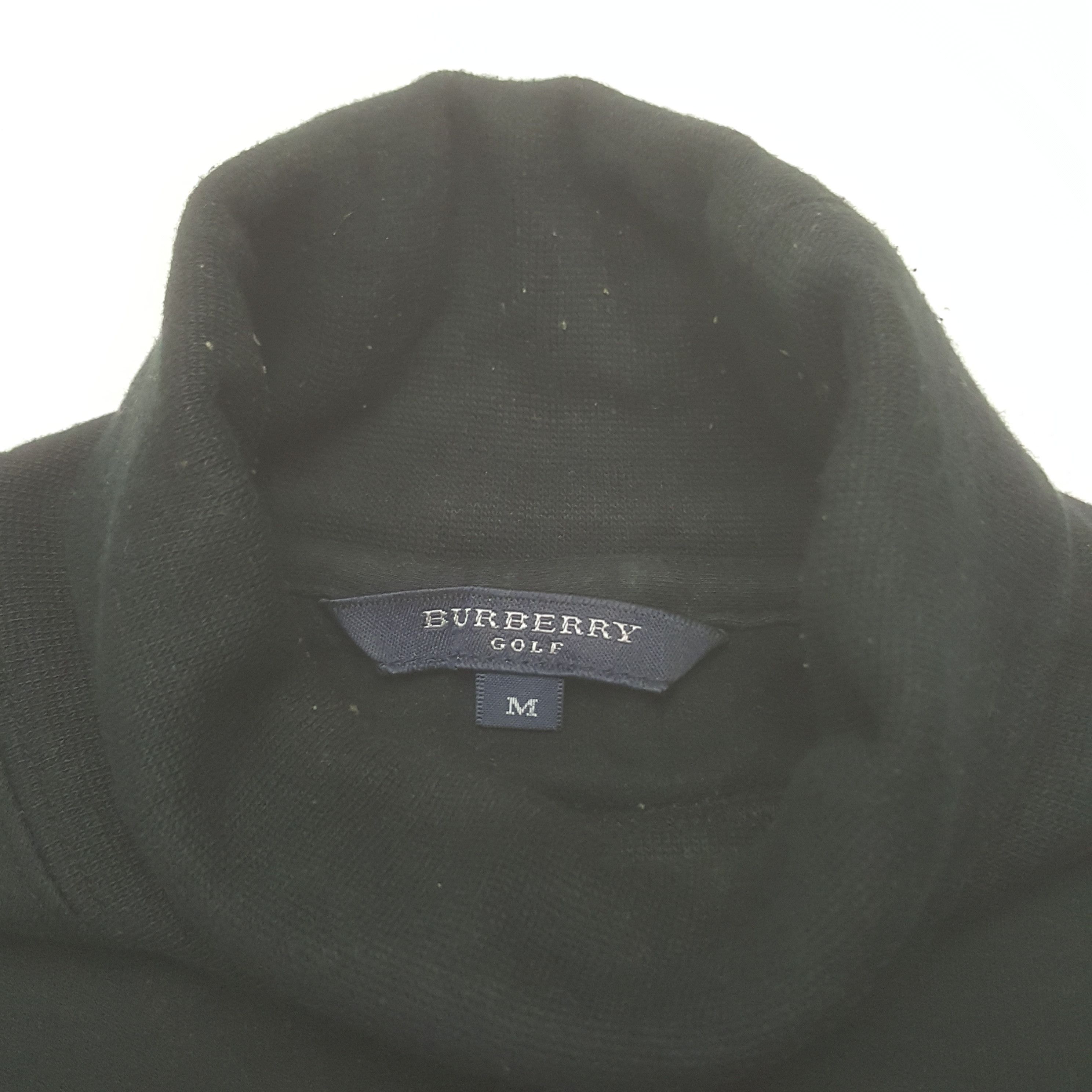Burberry × Vintage Vintage Burberry Golf Luxury Brand Turtle Neck Tshirt Size US M / EU 48-50 / 2 - 5 Thumbnail